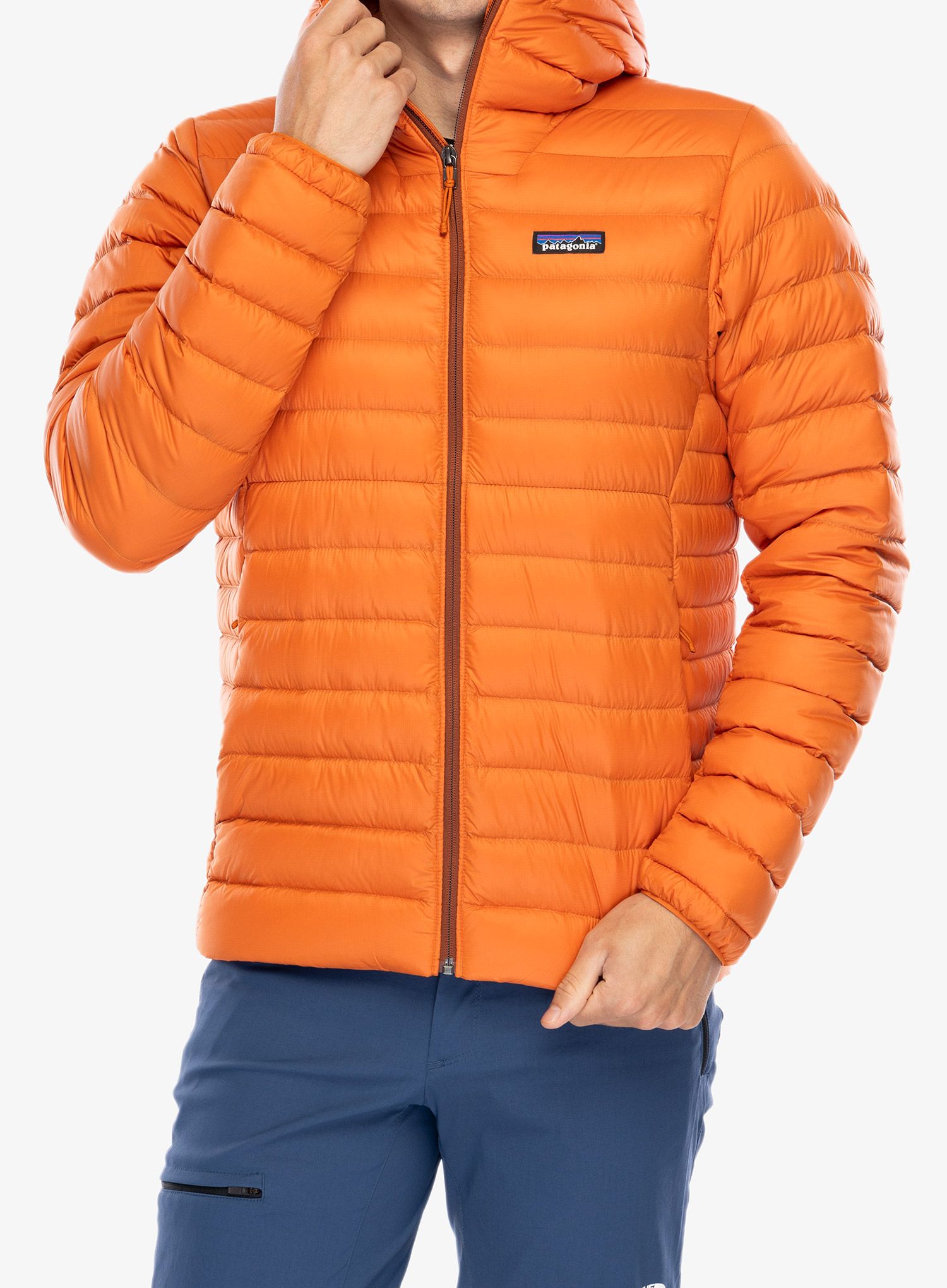 Пуховик Patagonia Down Sweater Hoody - redtail rust