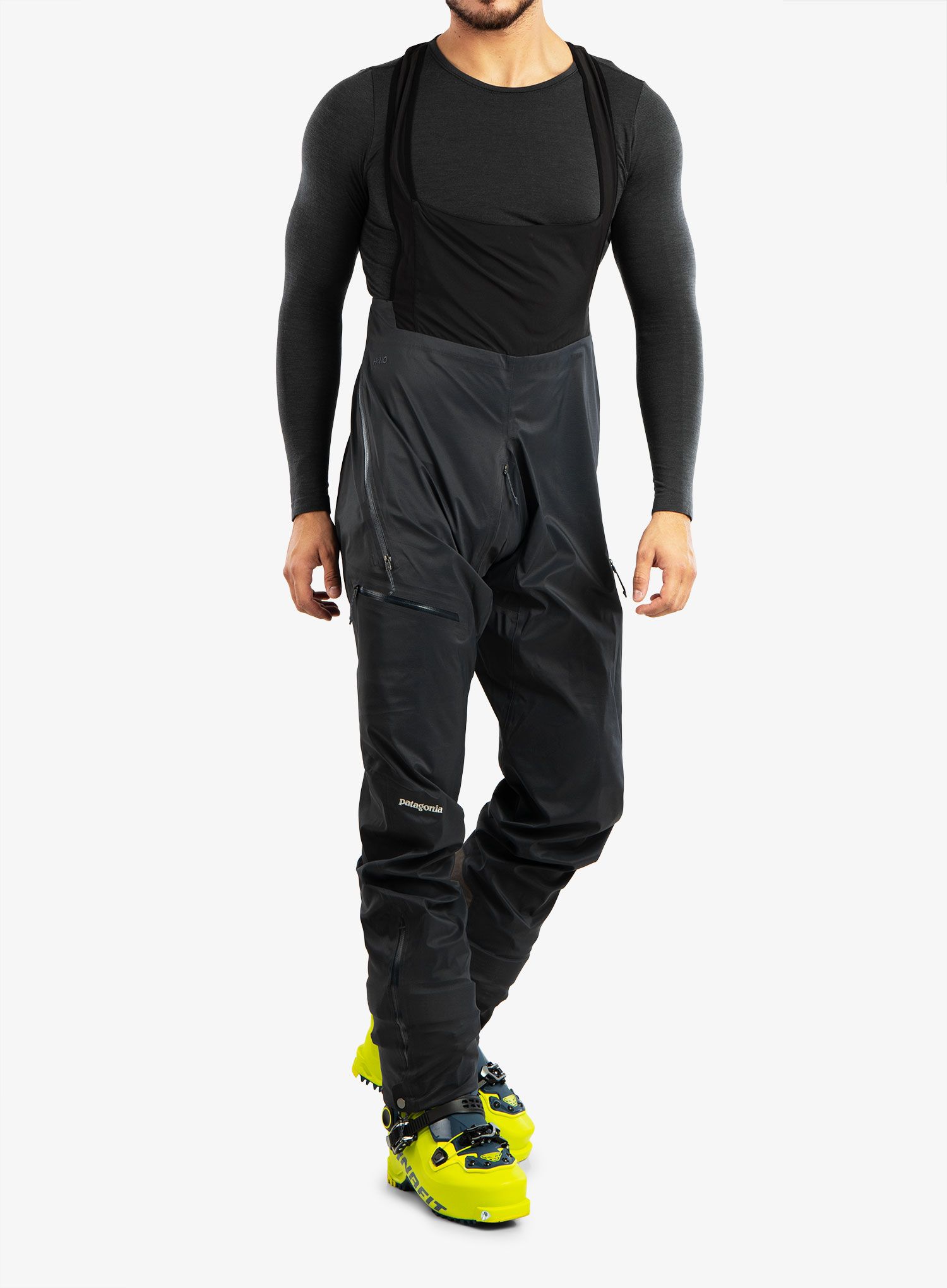 Штани водонепроникні Patagonia Dual Aspect Bibs - smolder blue