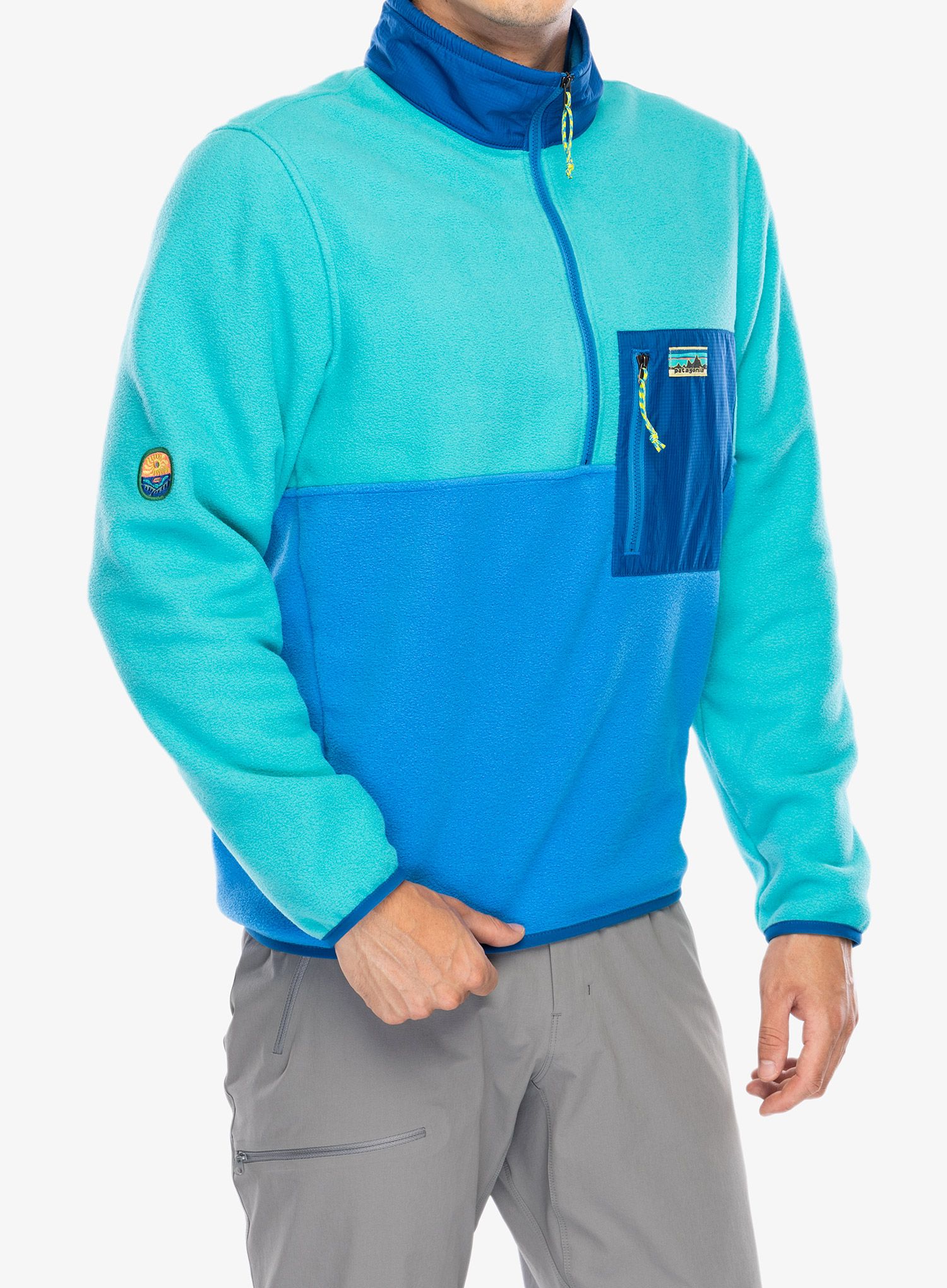Кофта флісова Patagonia Microdini 1/2 Zip - vessel blue
