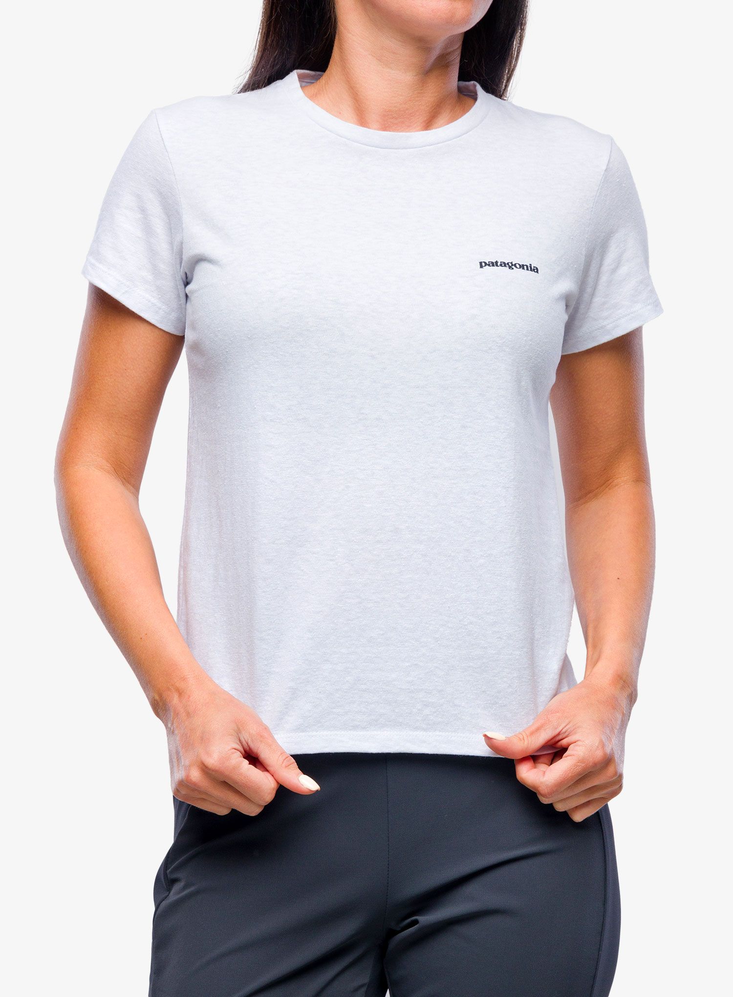 Футболка жіноча Patagonia P-6 Logo Responsibili-Tee - white