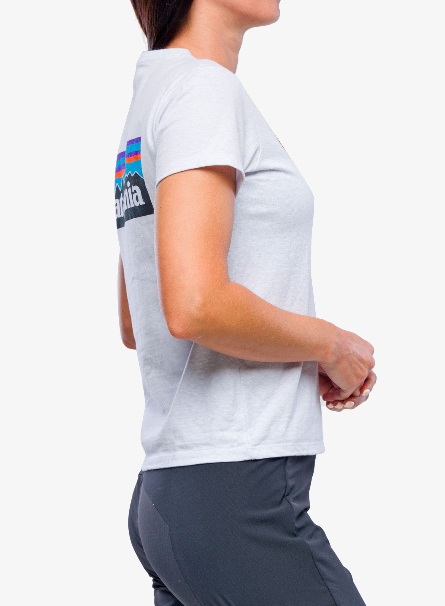 Футболка жіноча Patagonia P-6 Logo Responsibili-Tee - white