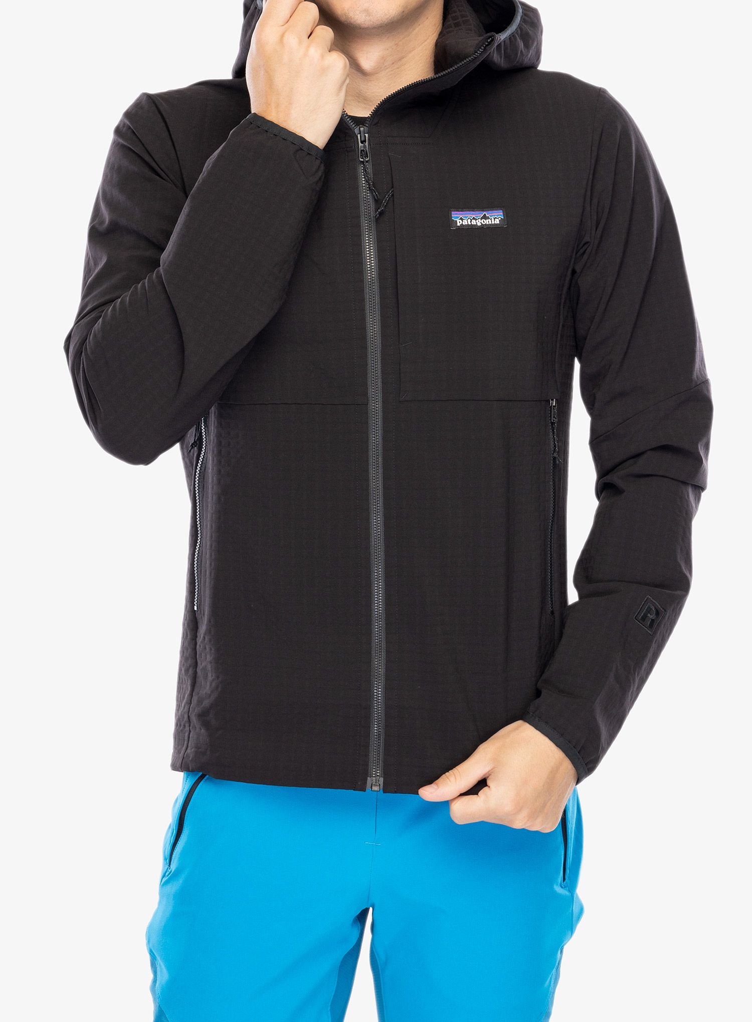 Куртка softshell Patagonia R1 TechFace Hoody - black