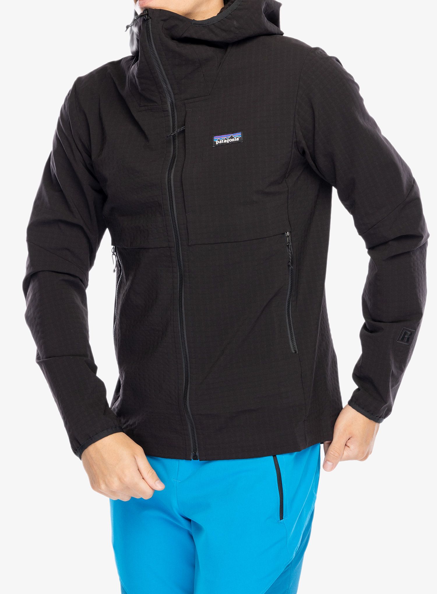 Куртка softshell Patagonia R1 TechFace Hoody - black