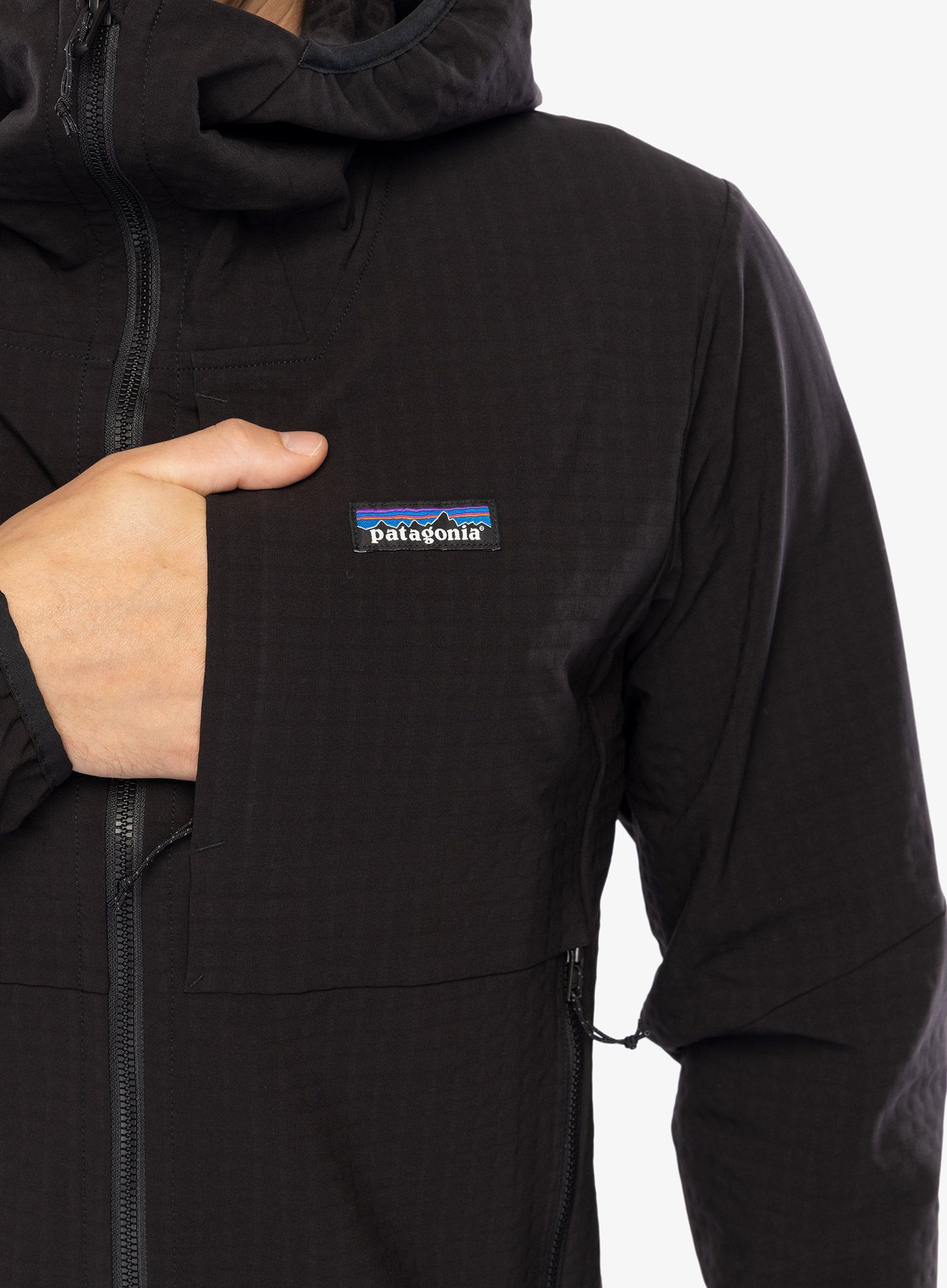 Куртка softshell Patagonia R1 TechFace Hoody - black