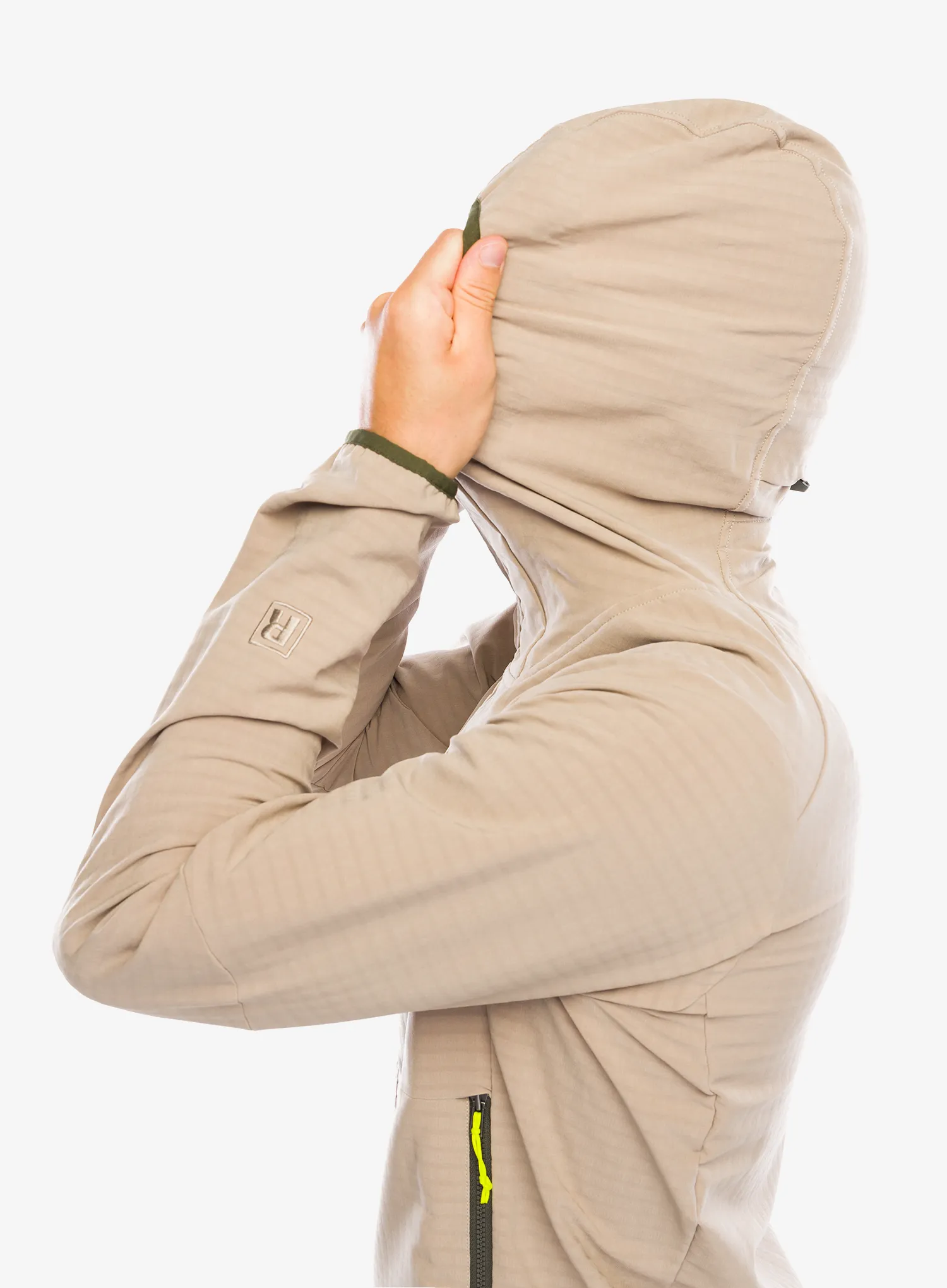 Куртка softshell Patagonia R1 TechFace Hoody - seabird grey
