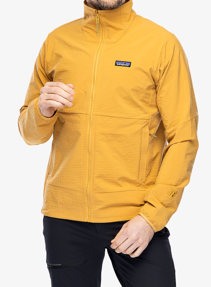 Куртка softshell Patagonia R1 TechFace Jacket - pufferfish gold