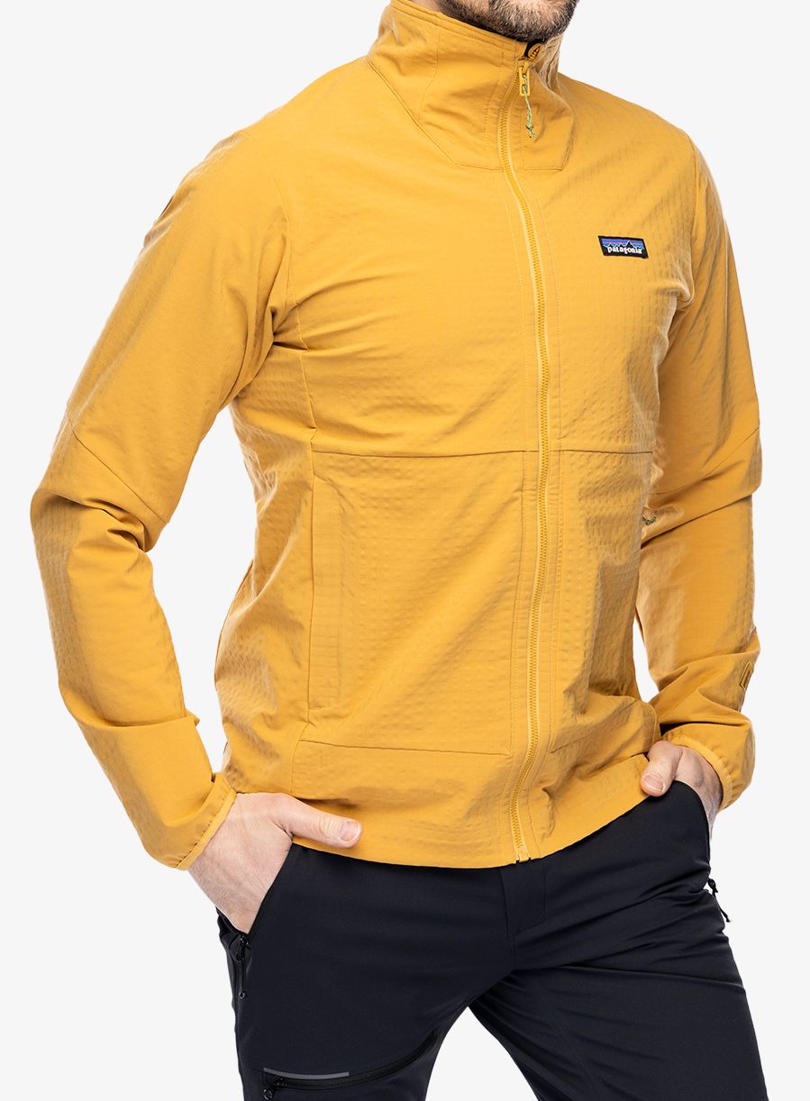 Куртка softshell Patagonia R1 TechFace Jacket - pufferfish gold