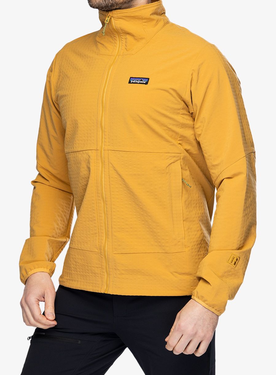 Куртка softshell Patagonia R1 TechFace Jacket - pufferfish gold