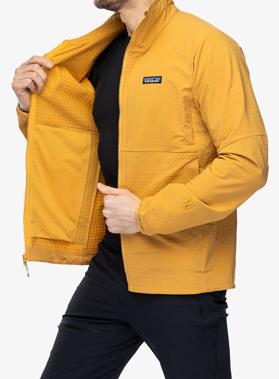 Куртка softshell Patagonia R1 TechFace Jacket - pufferfish gold