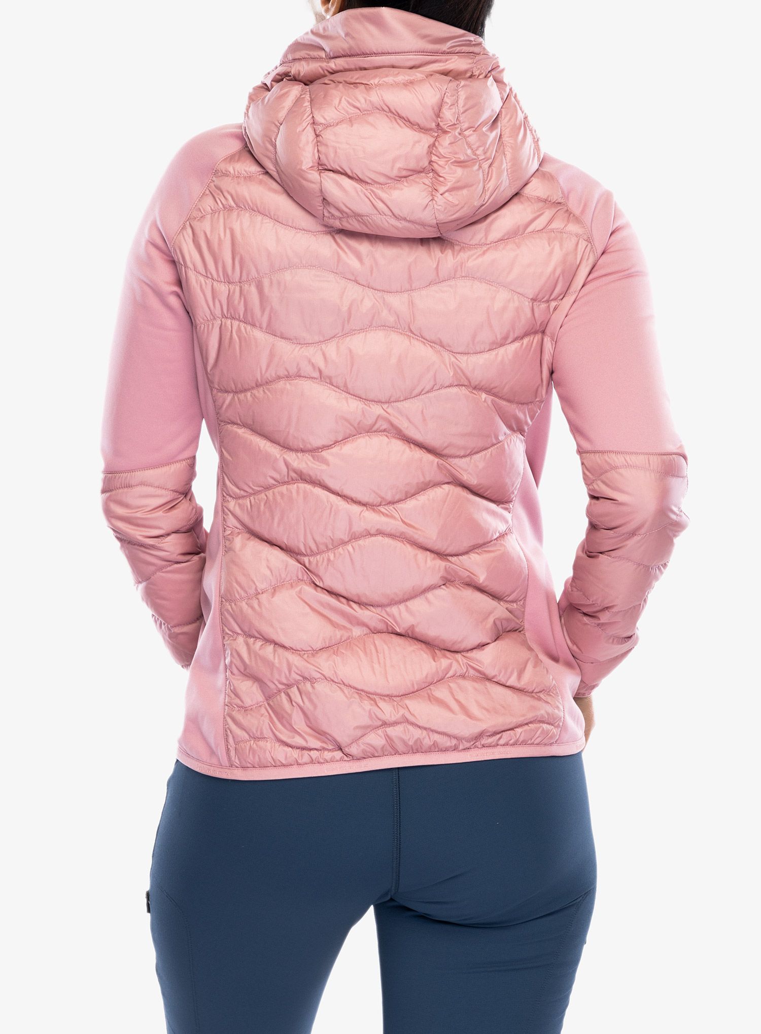 Куртка гібридна жіноча Peak Performance Helium Down Hybrid Hood - bitter root