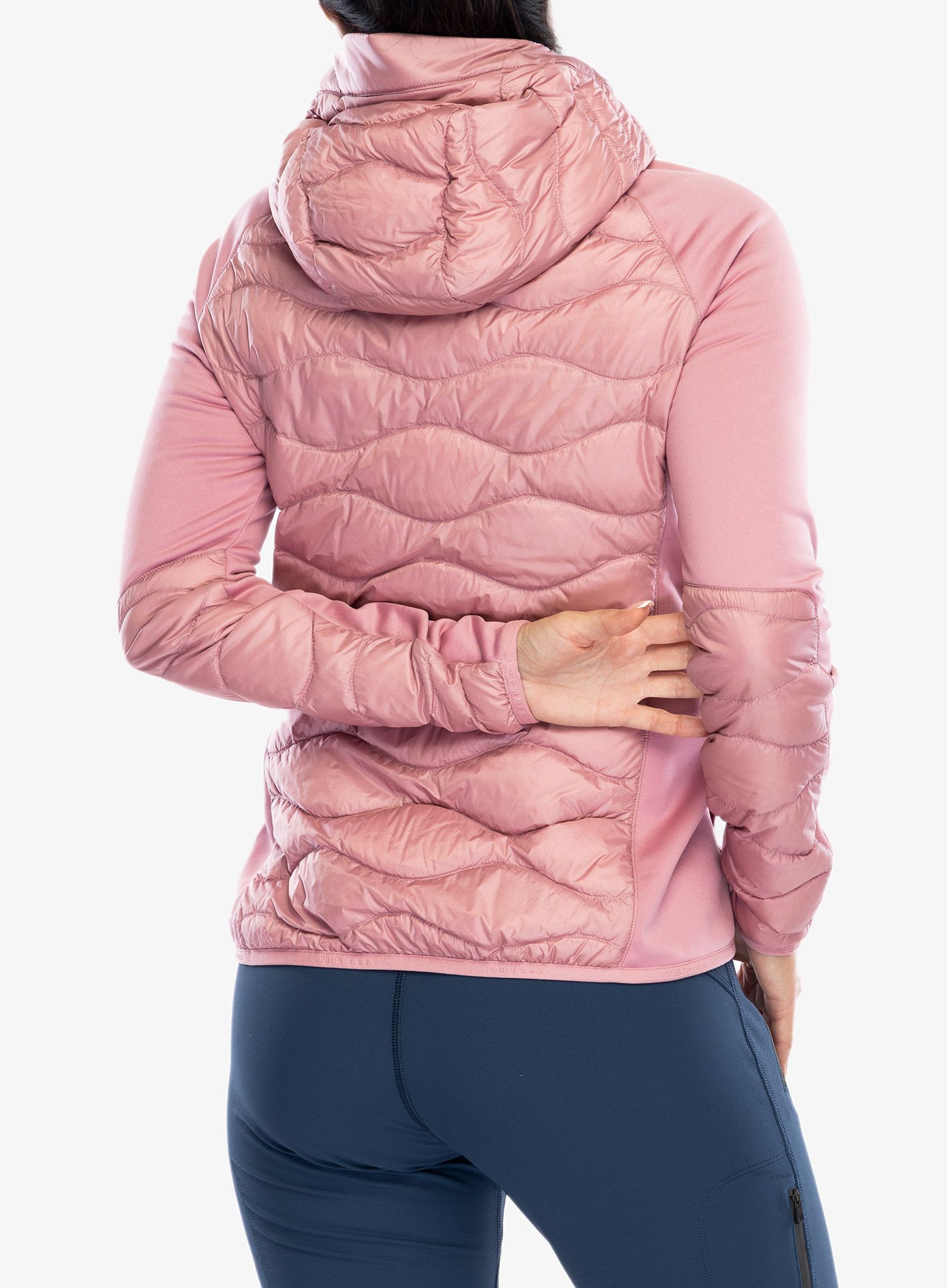 Куртка гібридна жіноча Peak Performance Helium Down Hybrid Hood - bitter root