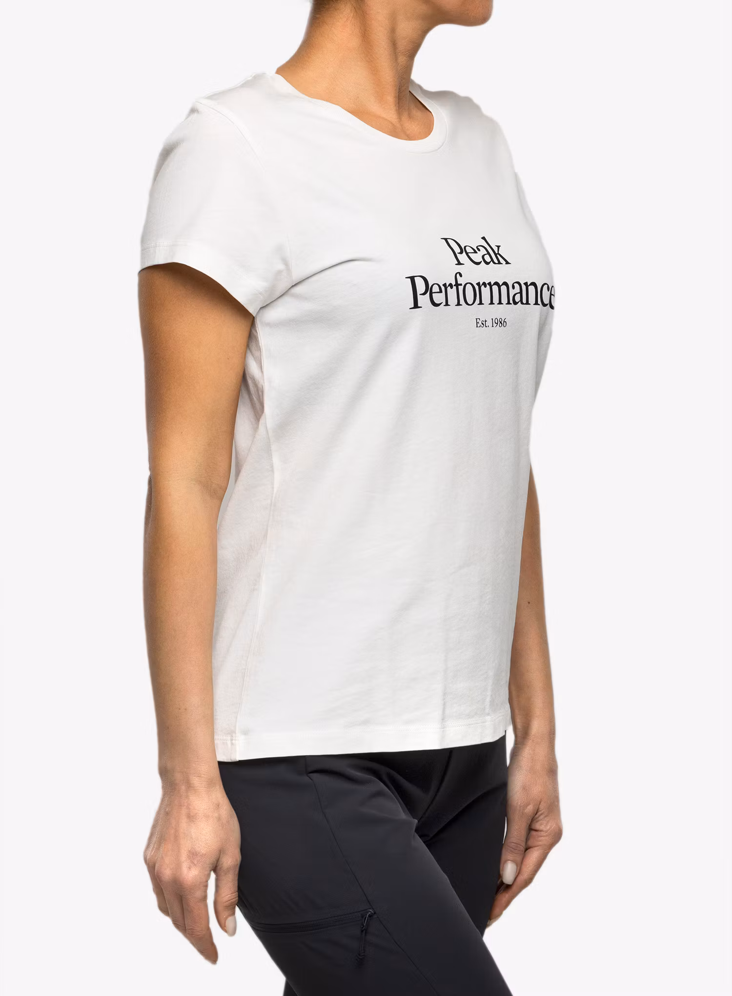 Футболка з принтом жіноча Peak Performance Original Tee - offwhite