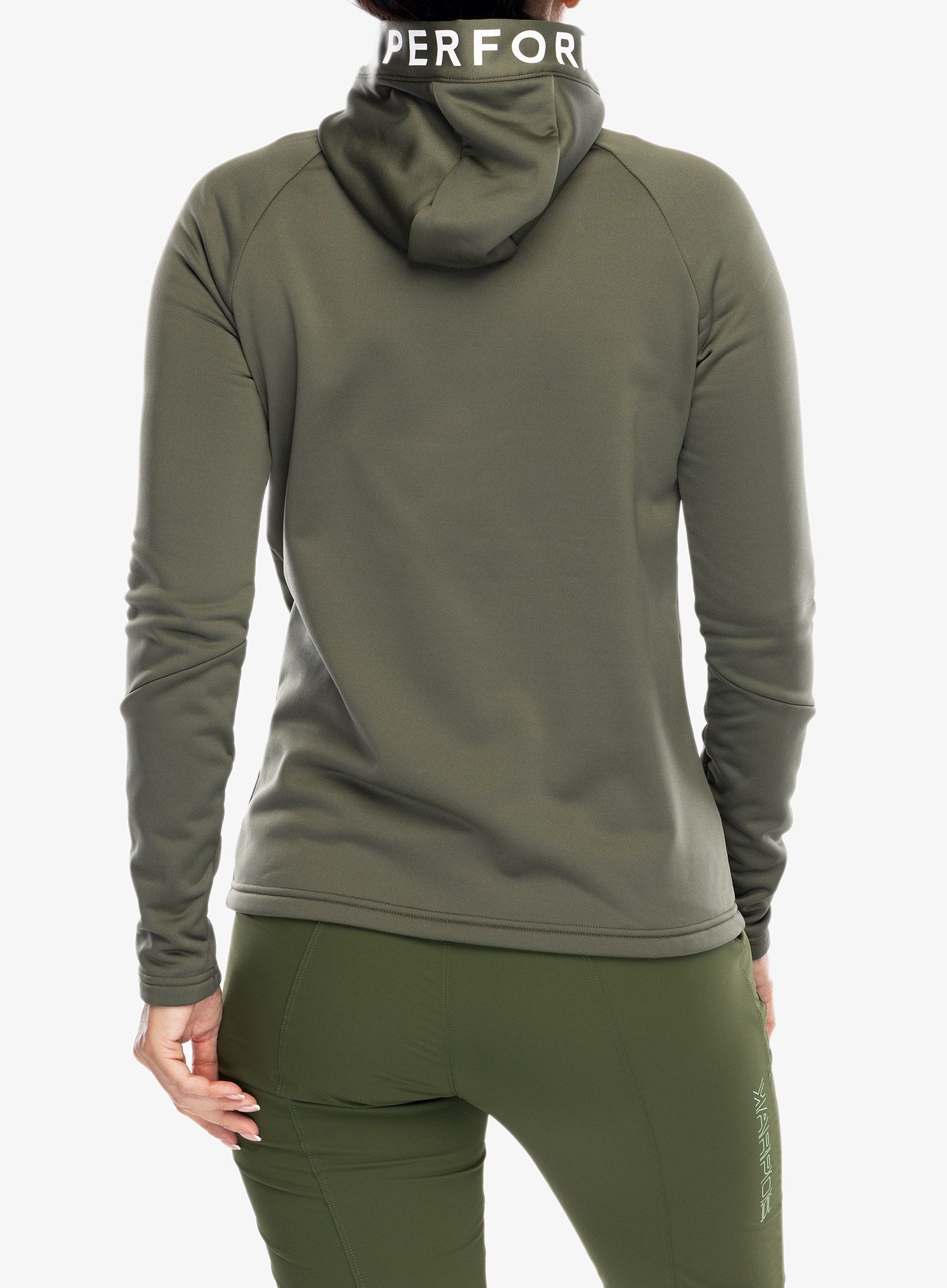 Кофта на блискавці жіноча Peak Performance Rider Zip Hood - pine needle/pine needle