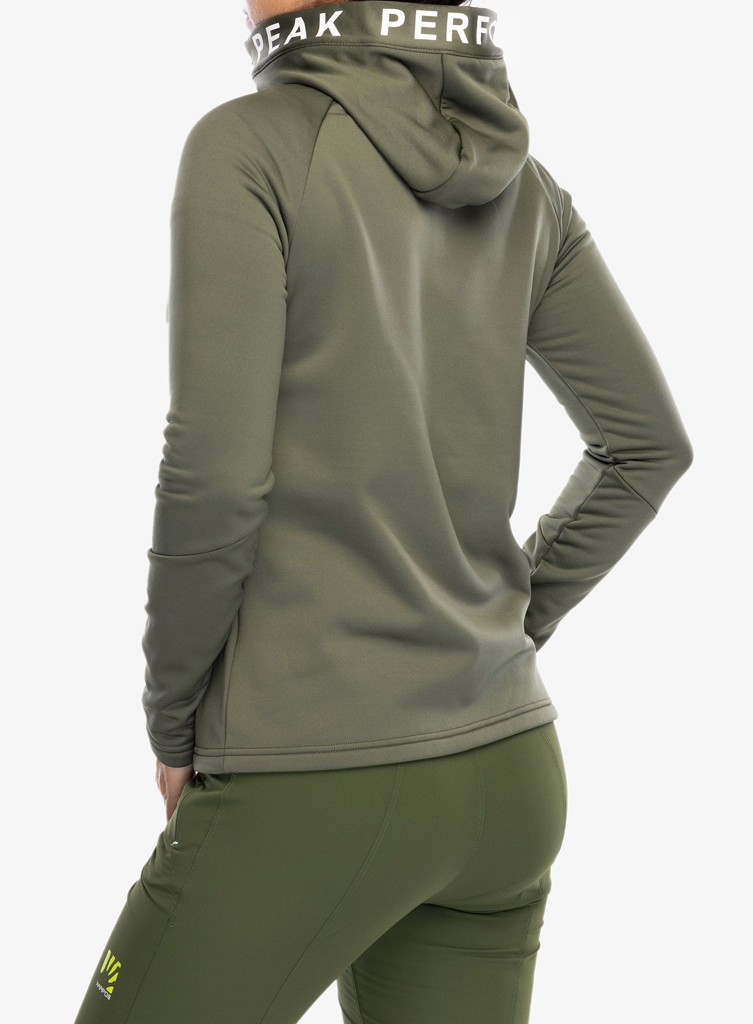 Кофта на блискавці жіноча Peak Performance Rider Zip Hood - pine needle/pine needle