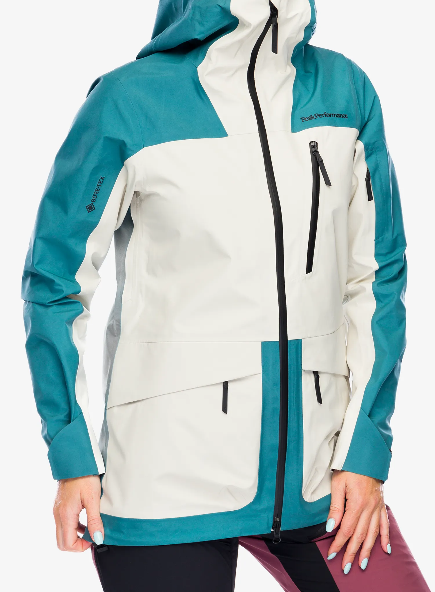 Куртка лижна жіноча Peak Performance Vertical GORE-TEX 3L Jacket - hydro fresh/sand fog