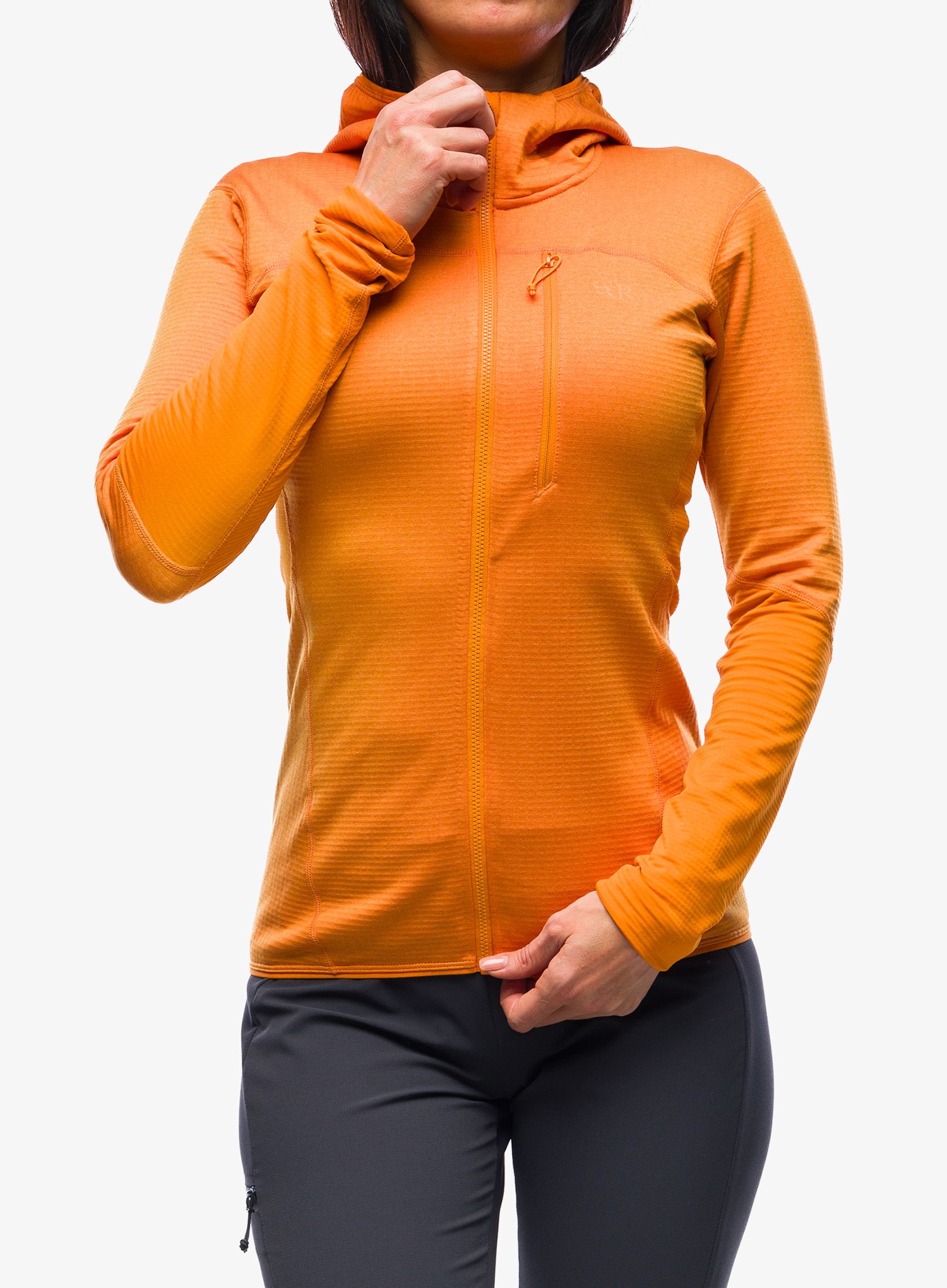 Кофта з каптуром жіноча Rab Ascendor Hoody - marmalade