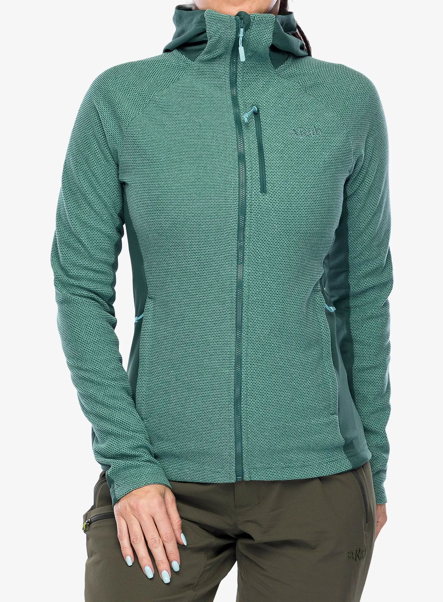 Кофта з каптуром жіноча Rab Capacitor Hoody - eucalyptus