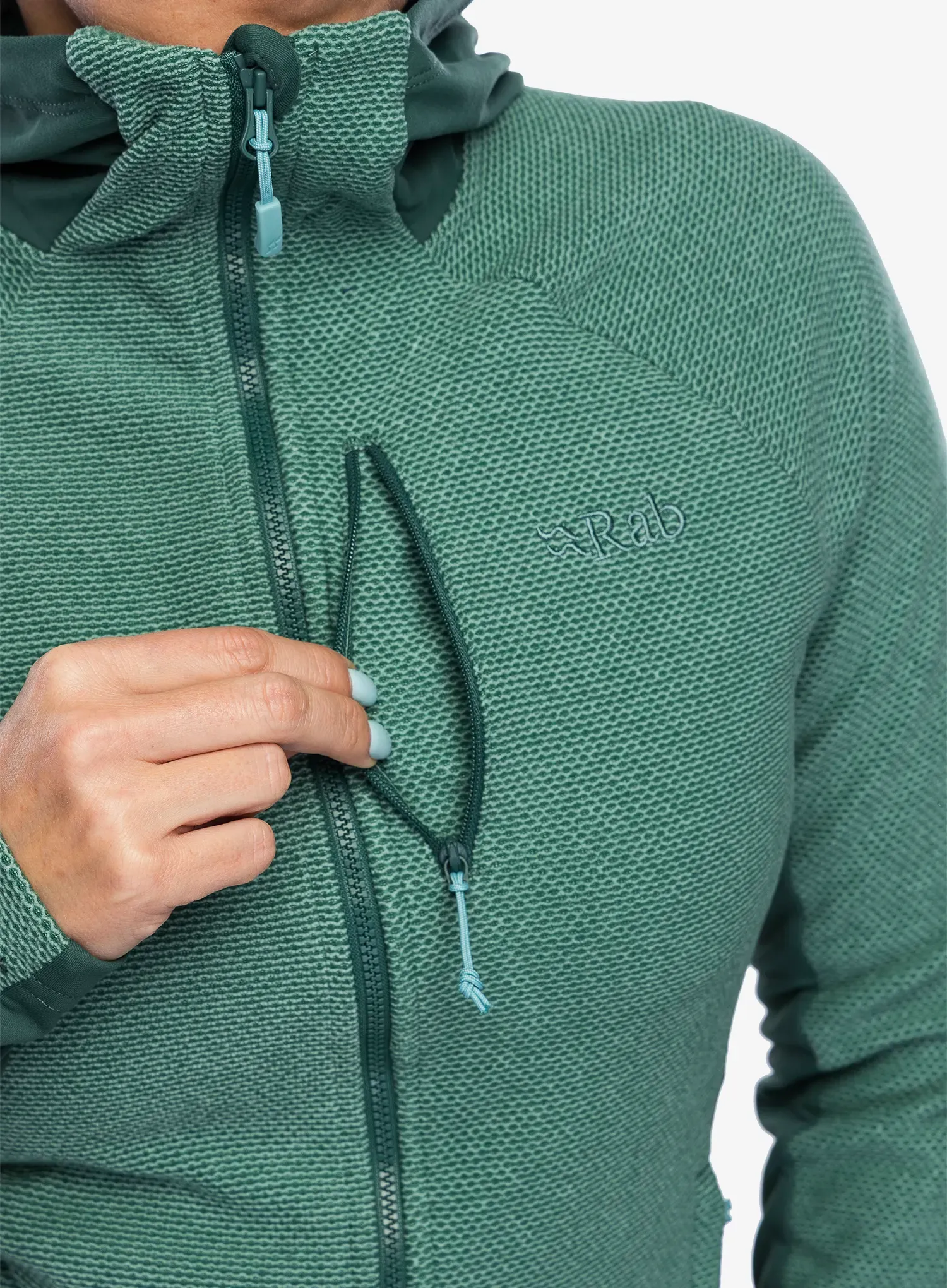 Кофта з каптуром жіноча Rab Capacitor Hoody - eucalyptus