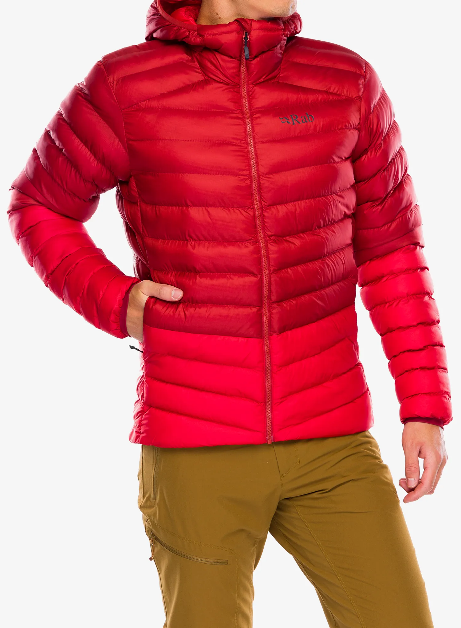 Куртка утеплена Rab Cirrus Alpine - tuscan red/dark horizon