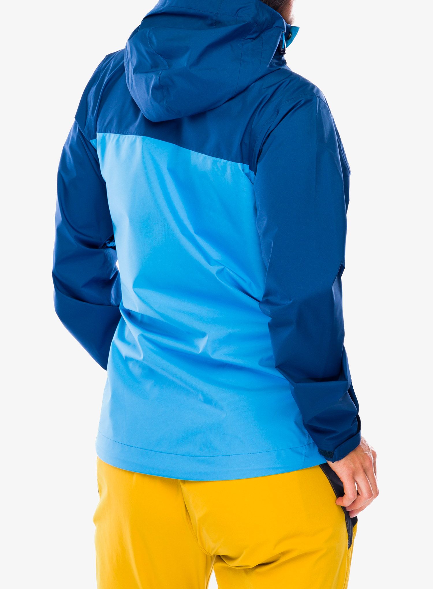 Куртка жіноча Rab Downpour Eco Jacket - nightfall blue/alaska blue