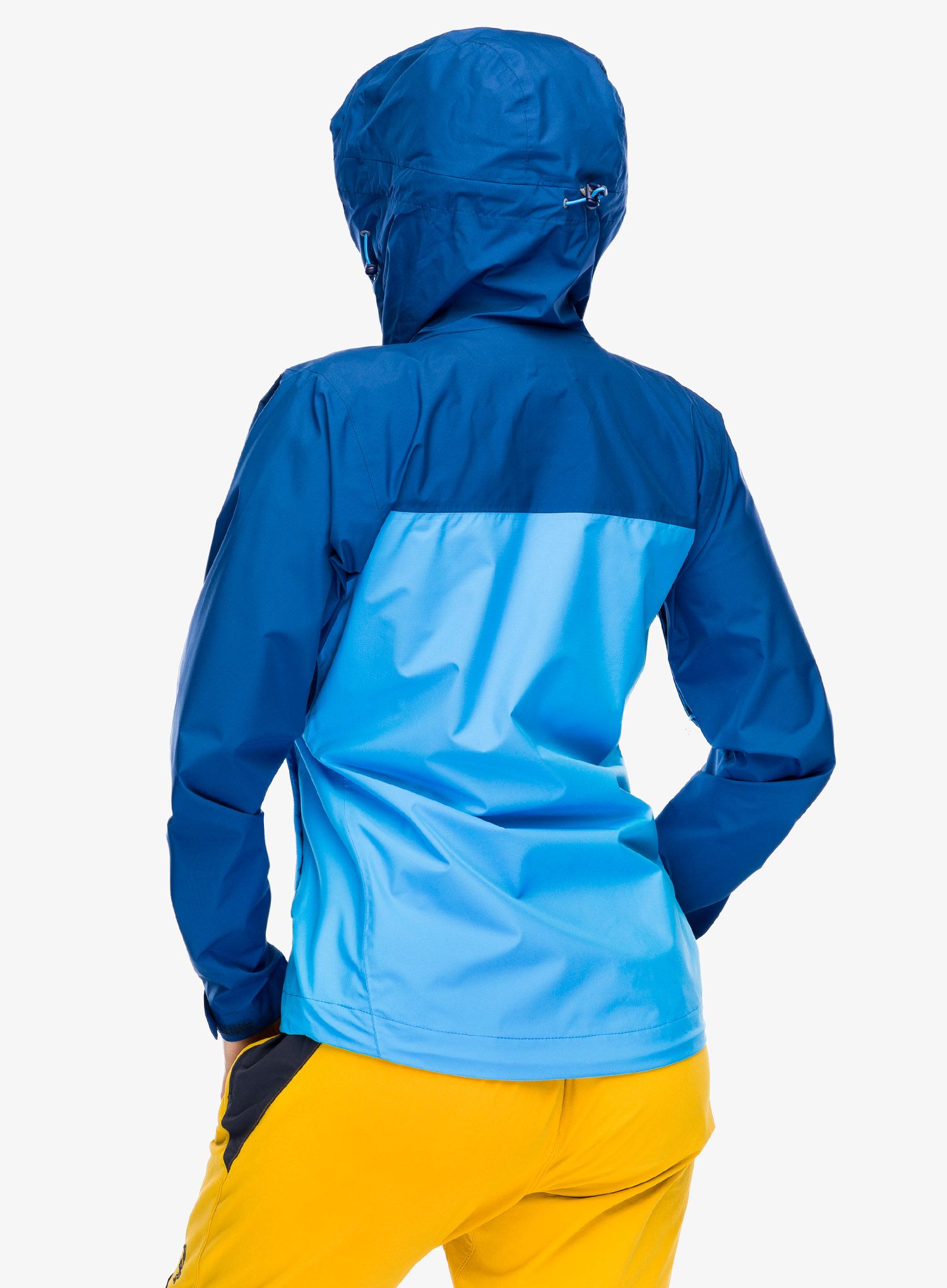 Куртка жіноча Rab Downpour Eco Jacket - nightfall blue/alaska blue