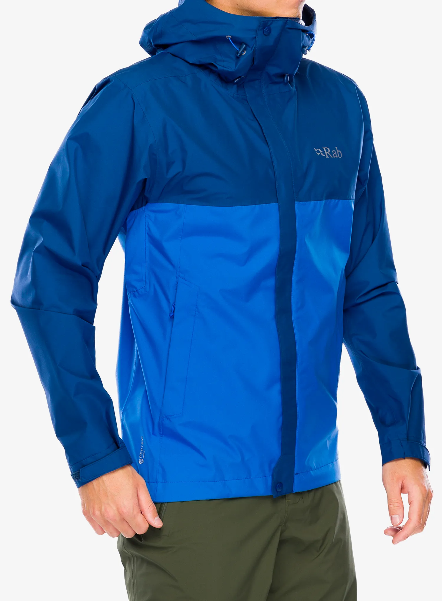 Куртка дощовик Rab Downpour Eco Jacket - nightfall blue/ascent blue