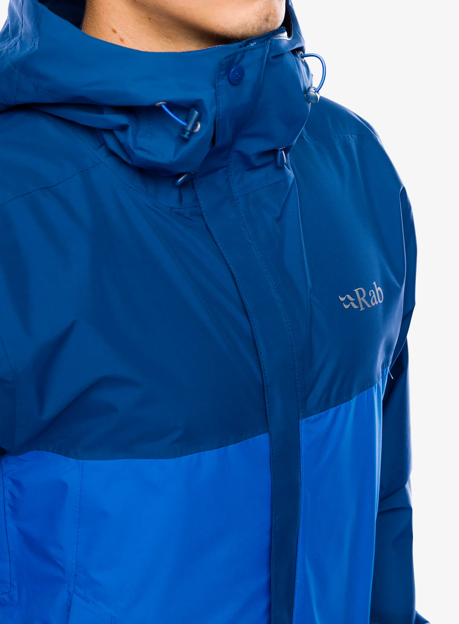 Куртка дощовик Rab Downpour Eco Jacket - nightfall blue/ascent blue