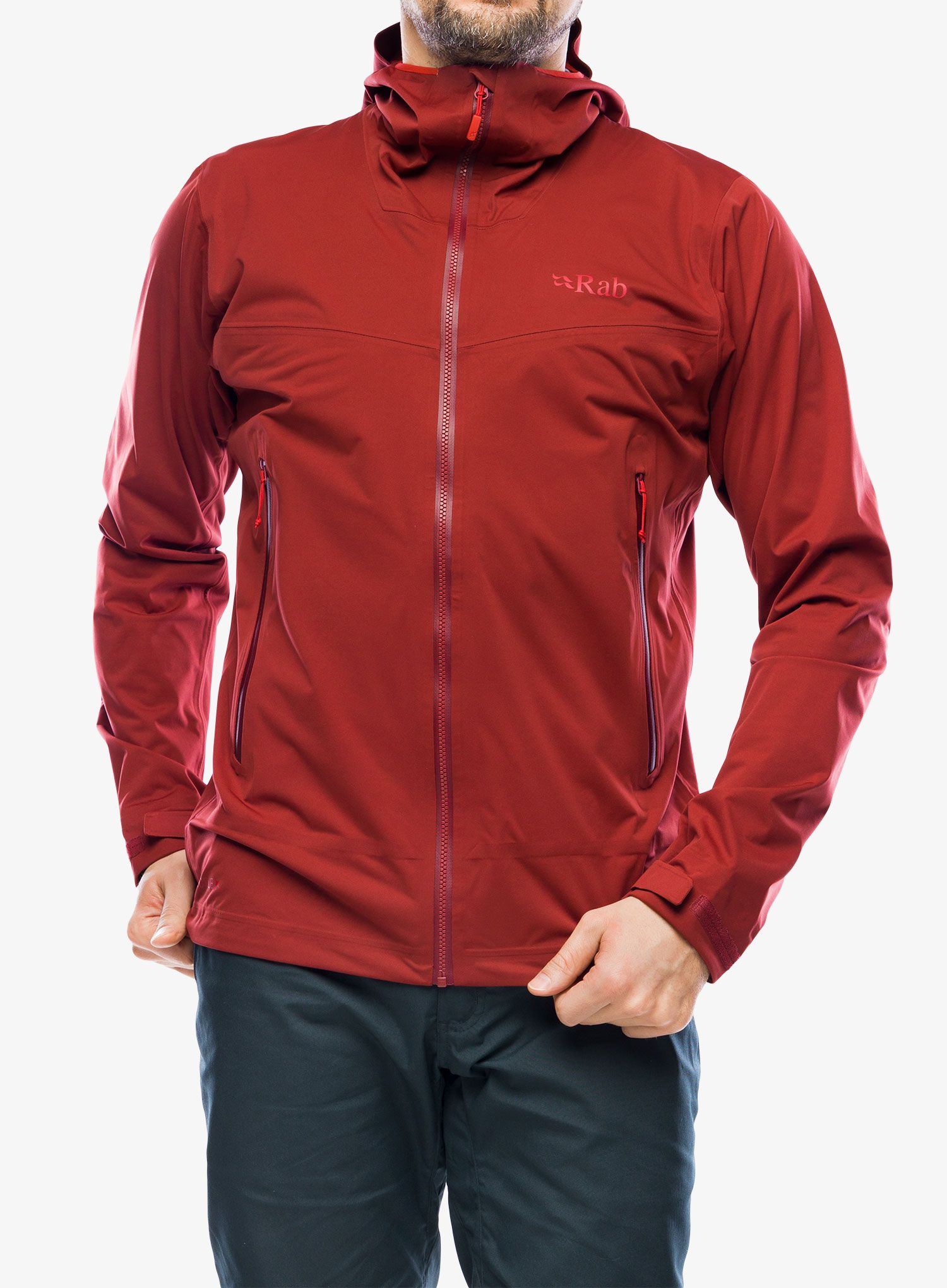 Куртка дощовик Rab Kinetic 2.0 Jacket - oxblood red