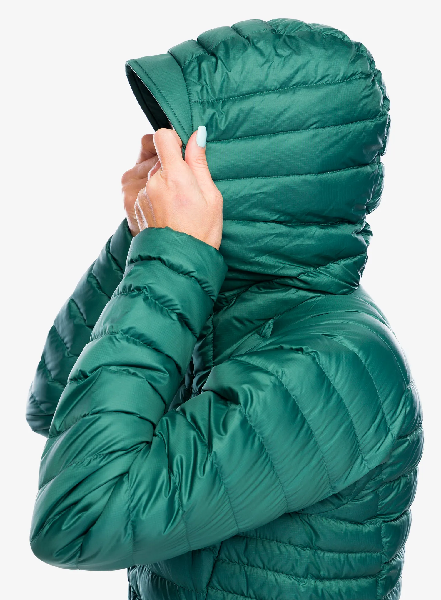 Пуховик жіноча Rab Microlight Alpine Jacket - green slate