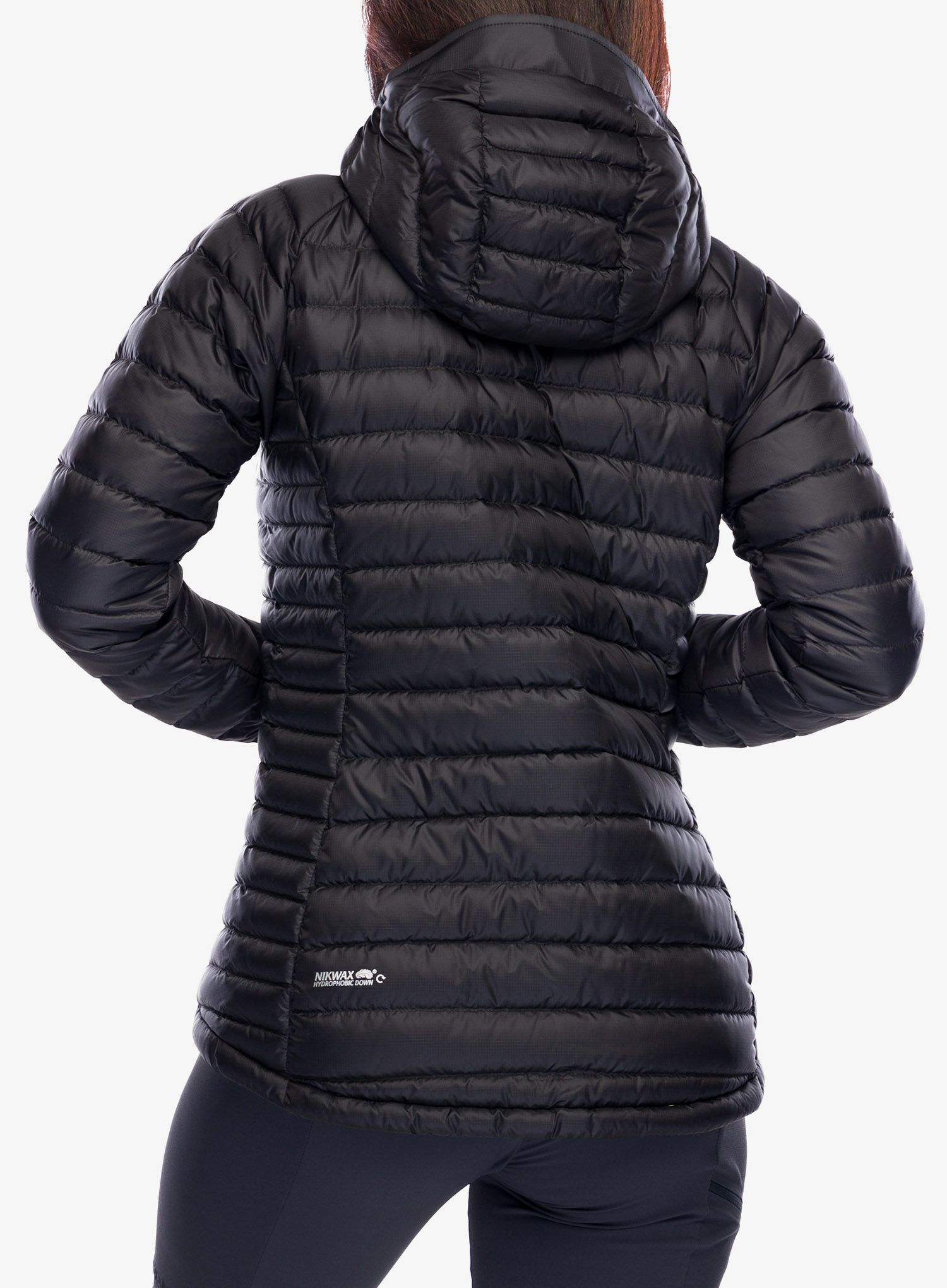 Пуховик жіноча Rab Microlight Alpine Long Jacket - black