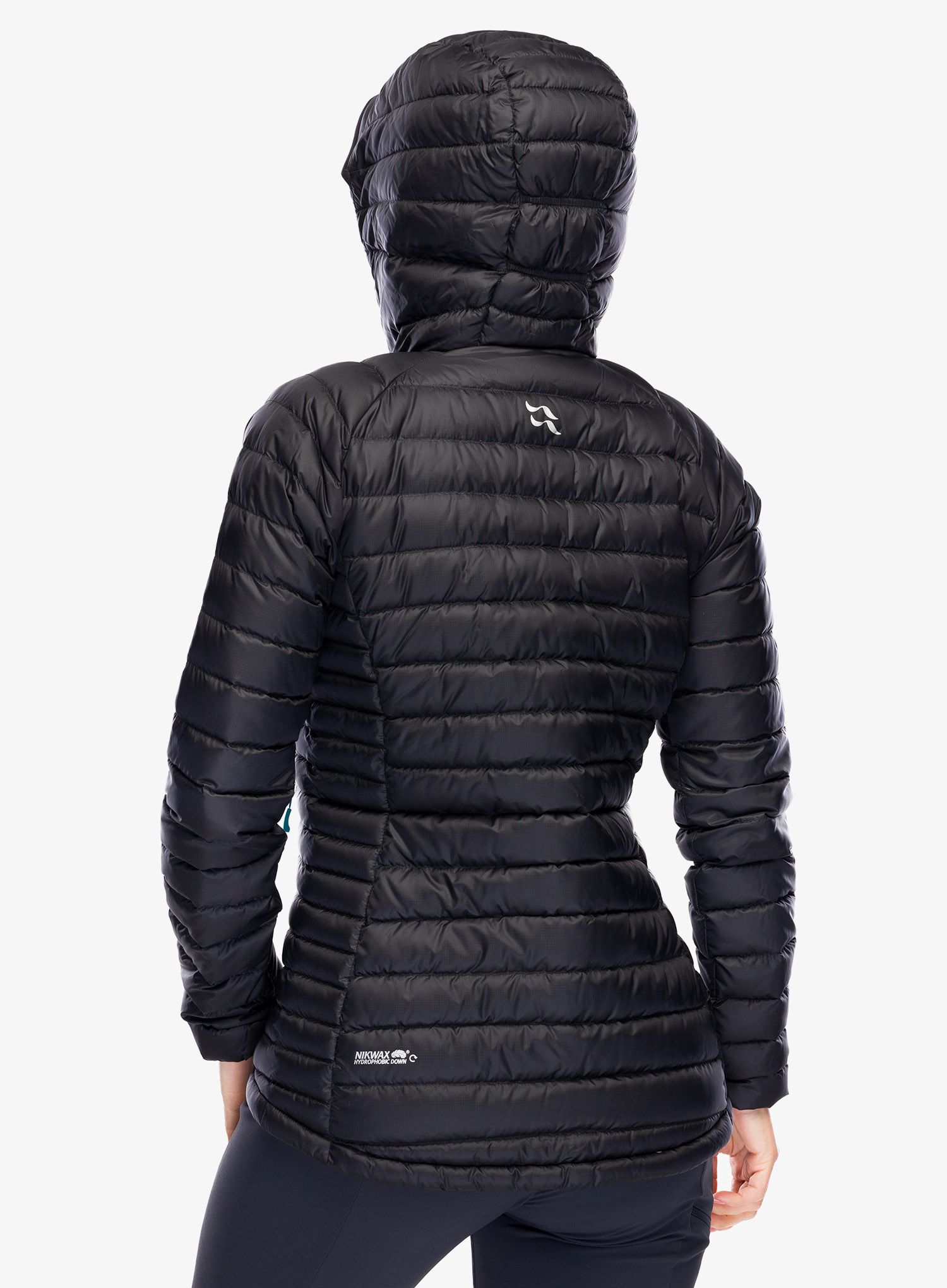 Пуховик жіноча Rab Microlight Alpine Long Jacket - black