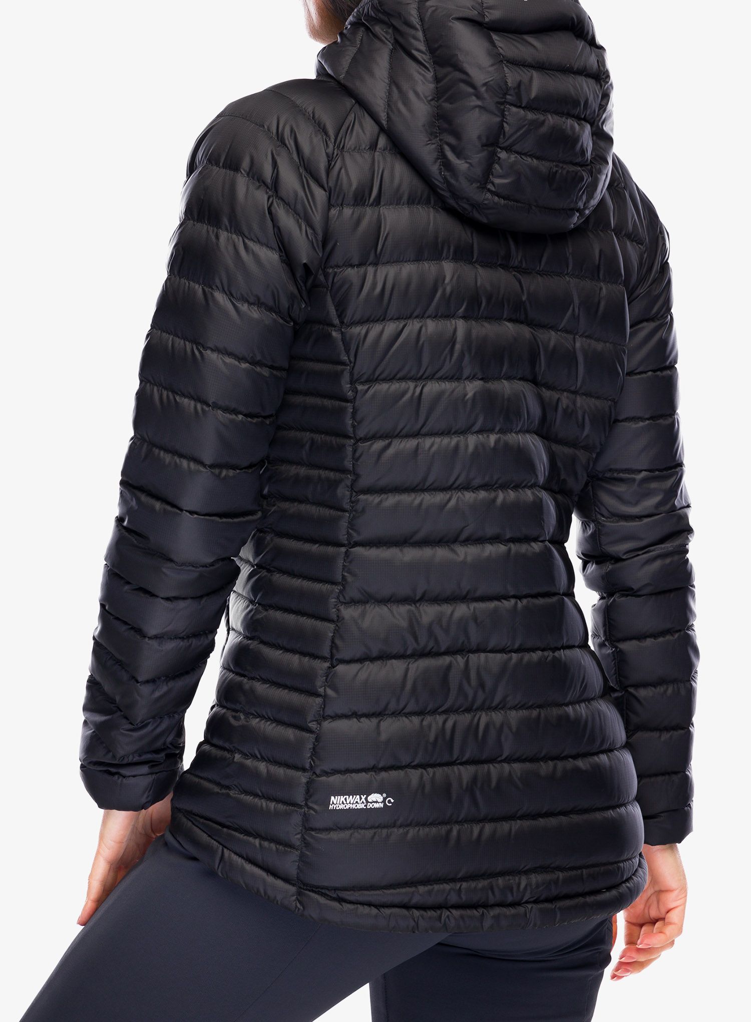 Пуховик жіноча Rab Microlight Alpine Long Jacket - black