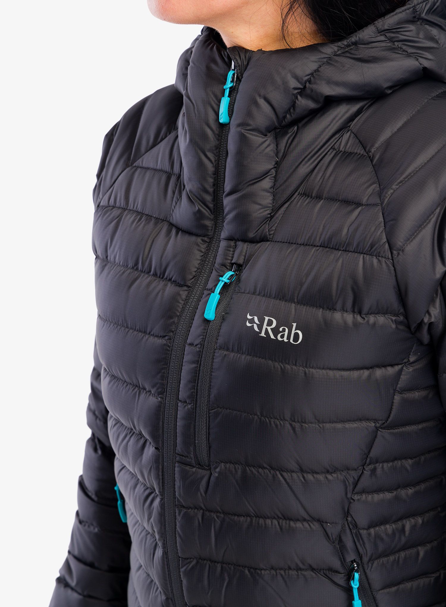 Пуховик жіноча Rab Microlight Alpine Long Jacket - black