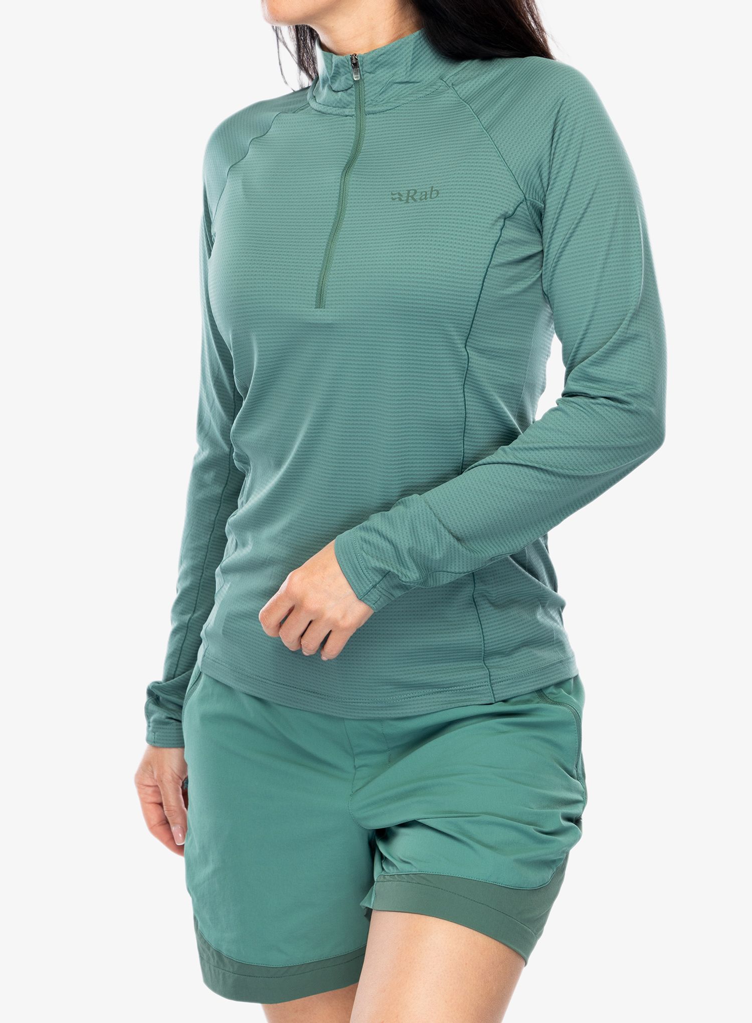 Термокофта жіноча Rab Sonic LS Zip - eucalyptus