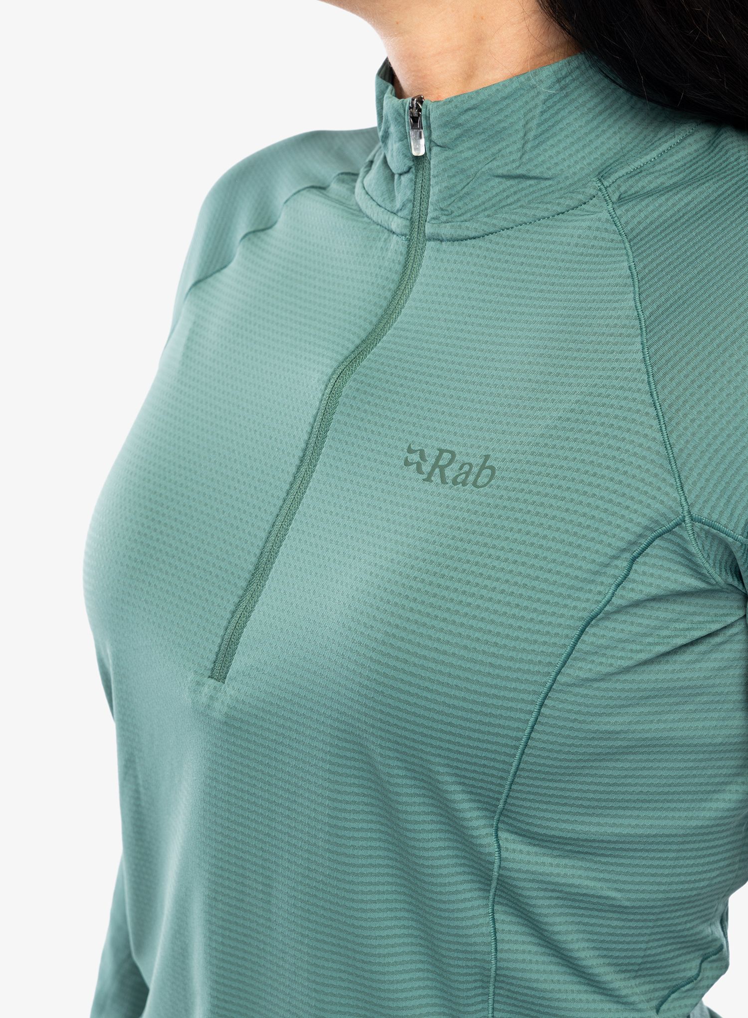 Термокофта жіноча Rab Sonic LS Zip - eucalyptus