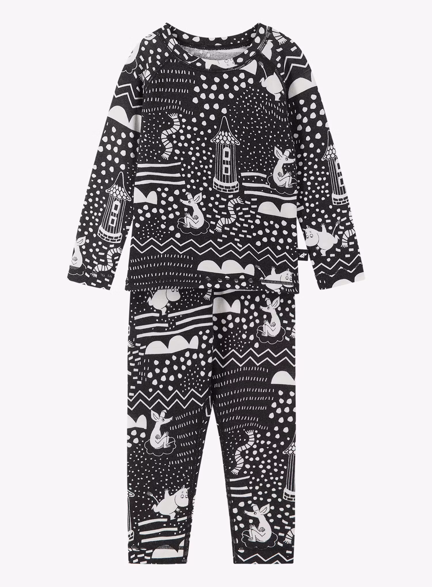 Білизна термоактивна для дітей Reima Moomin Trivsam - black