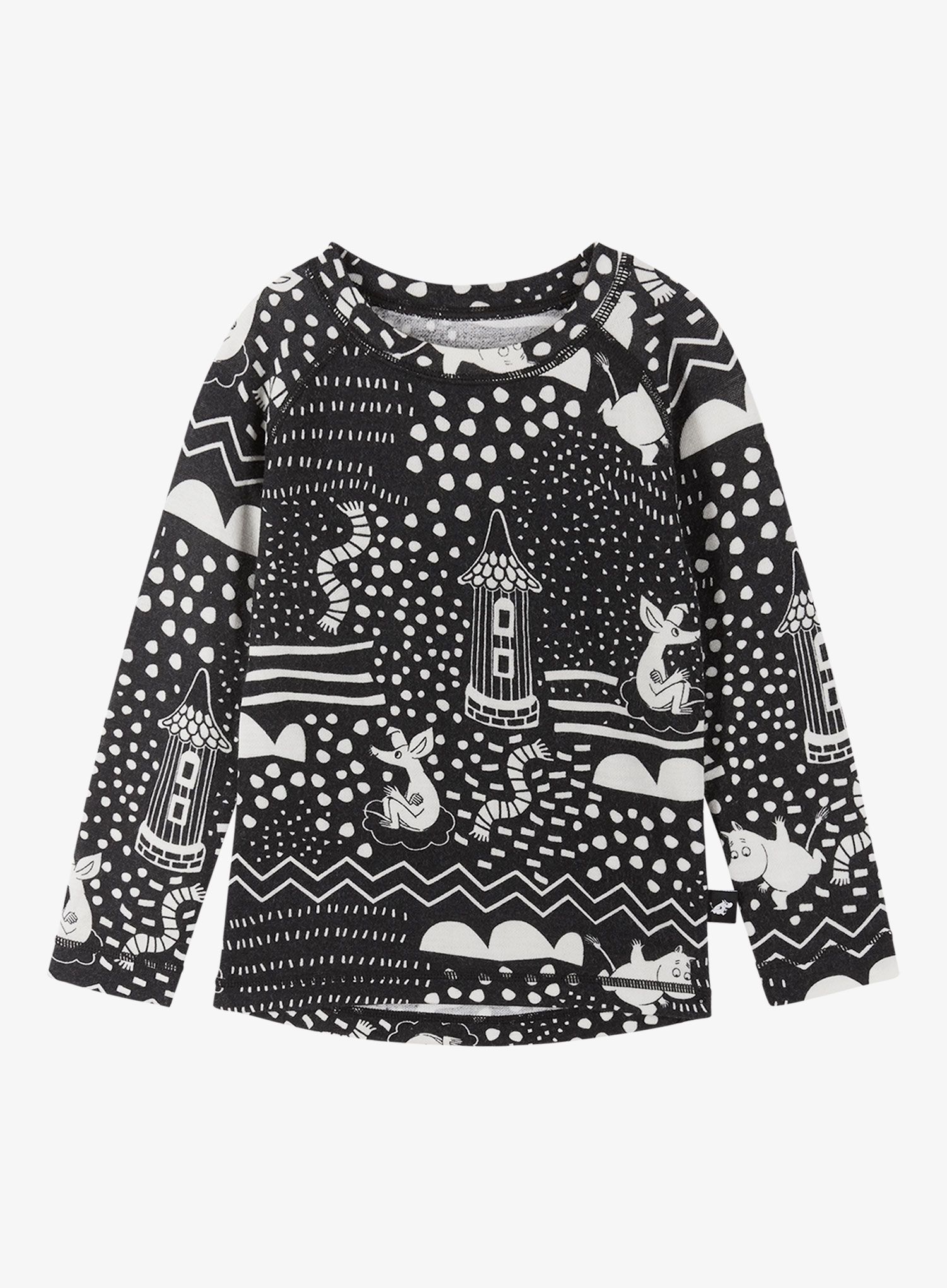 Білизна термоактивна для дітей Reima Moomin Trivsam - black