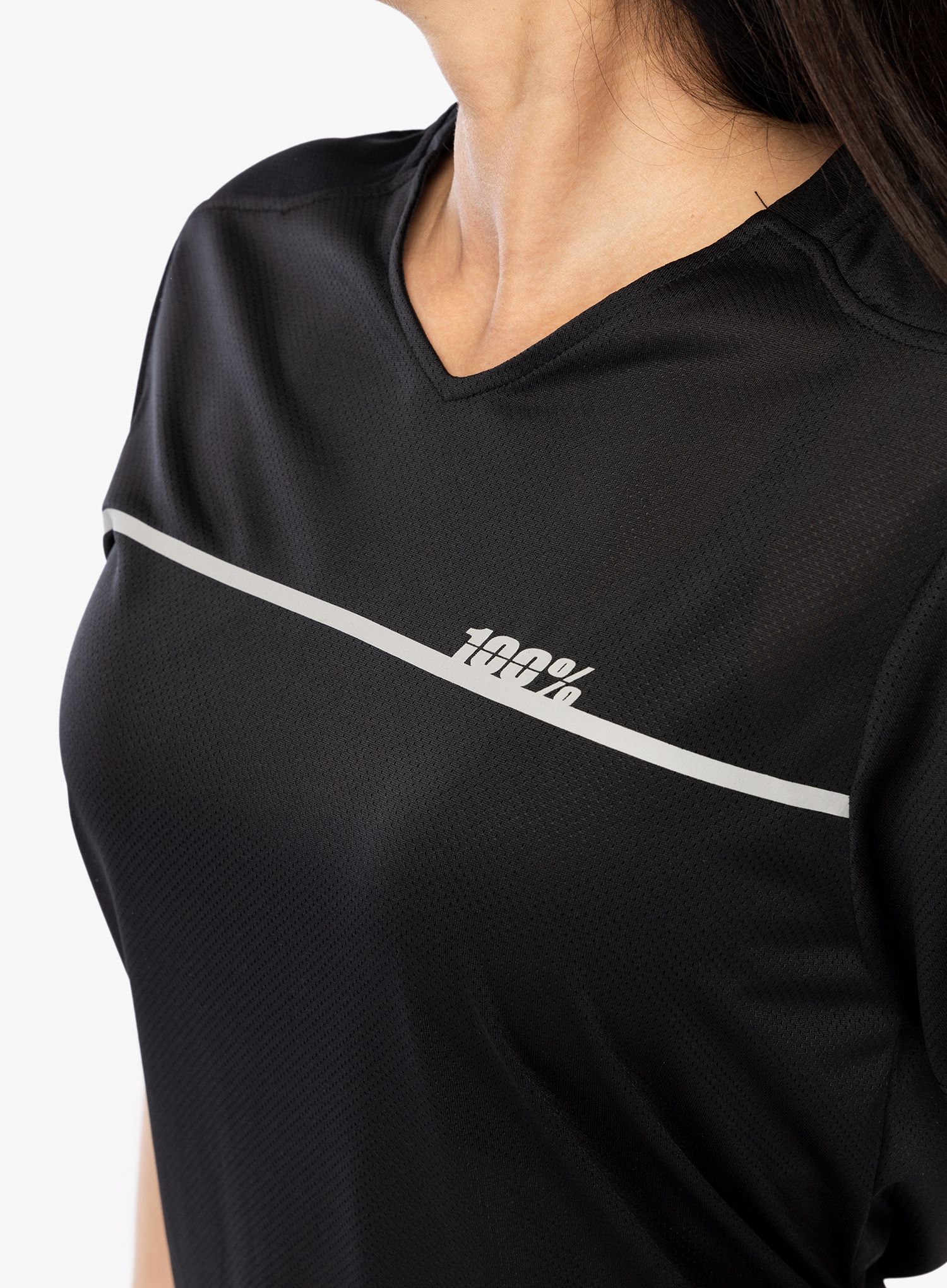 Жіноча велофутболка 100% Ridecamp Jersey - black/grey