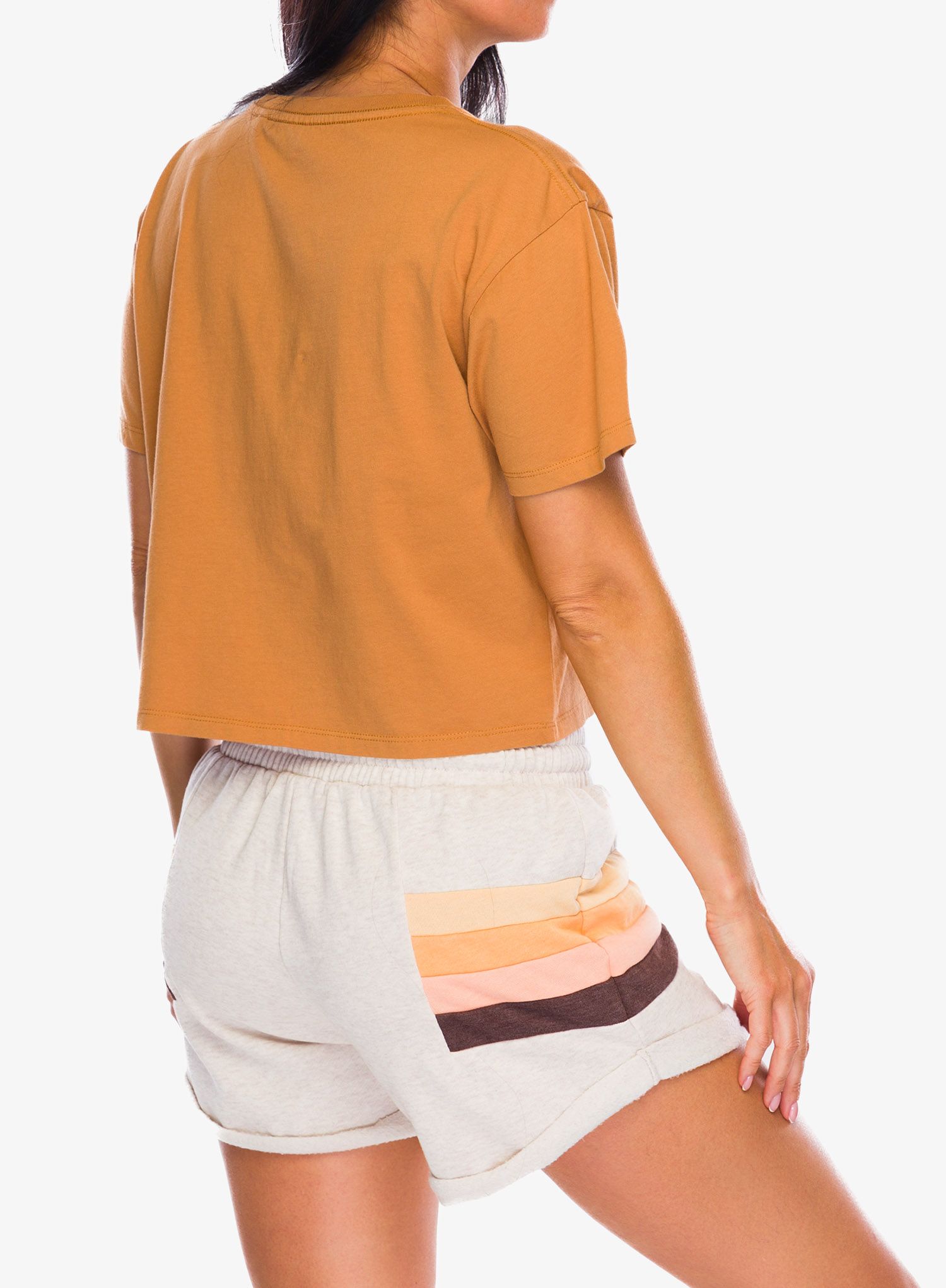 Футболка жіноча Rip Curl Block Party Crop Tee - light brown