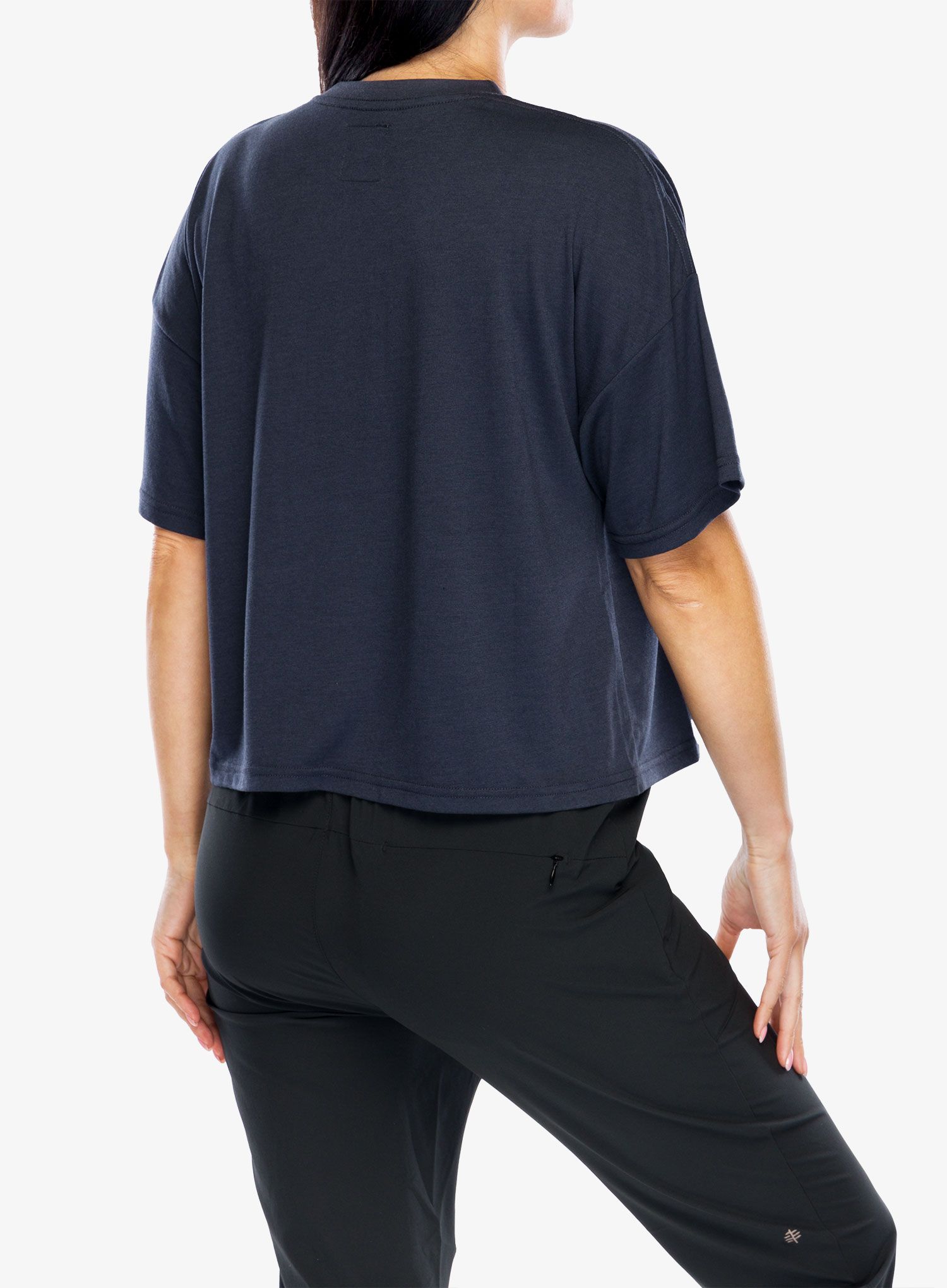 Футболка з принтом жіноча Rip Curl RSS Crop Tee - navy