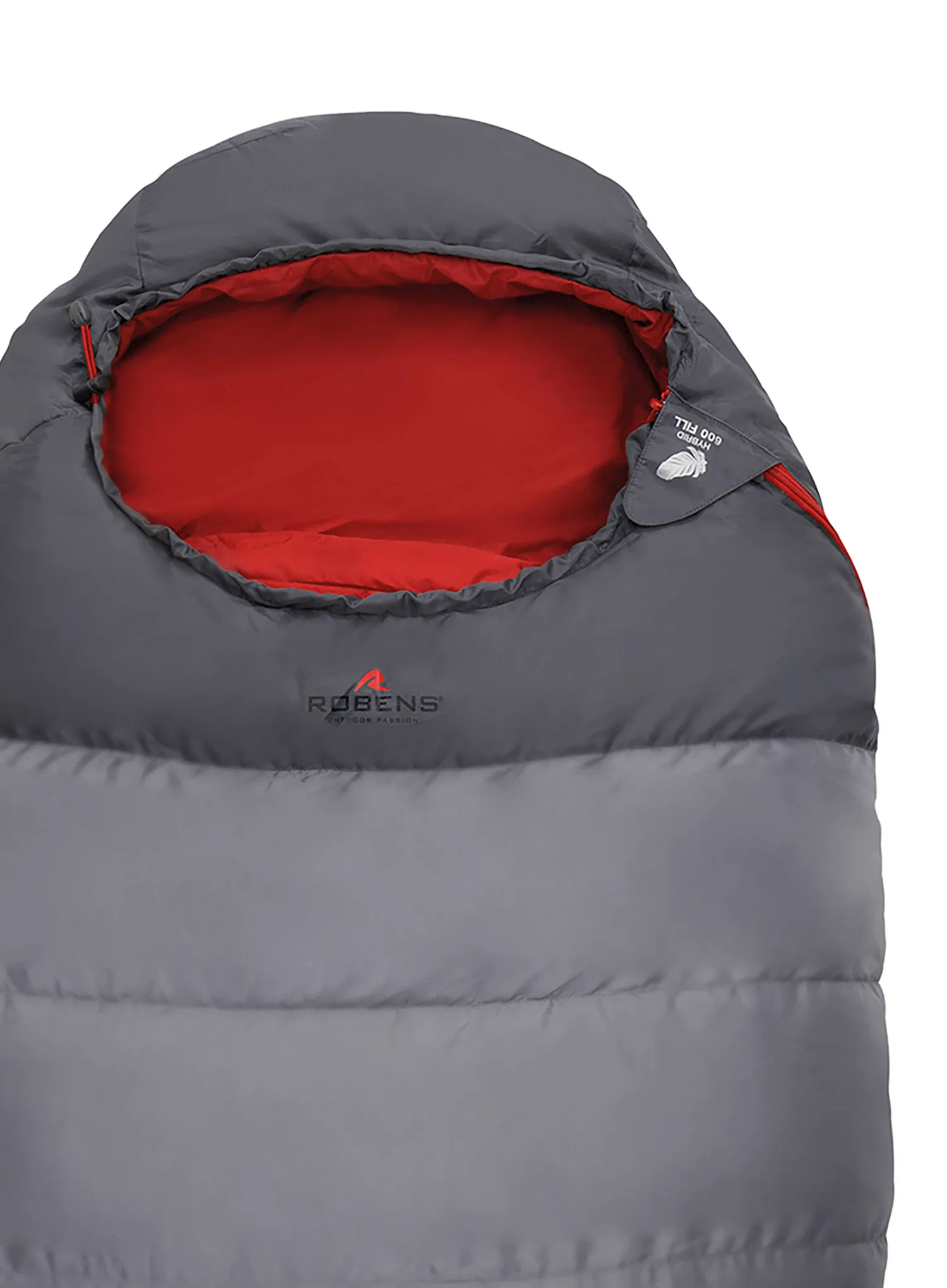 Спальний мішок пуховий Robens Gully 900 (195 cm) - gray