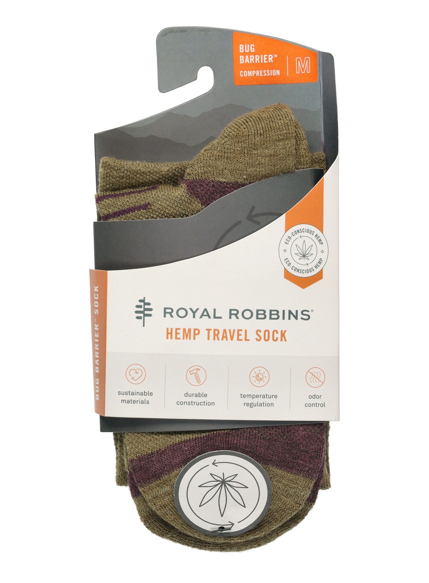 Шкарпетки Royal Robbins Unisex Bug Barrier Venture Compression Sock - lizard