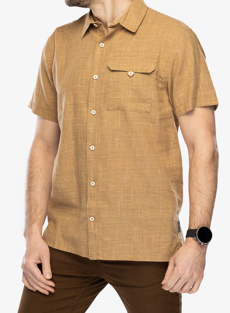 Сорочка Royal Robbins Hempline Spaced SS - bistre