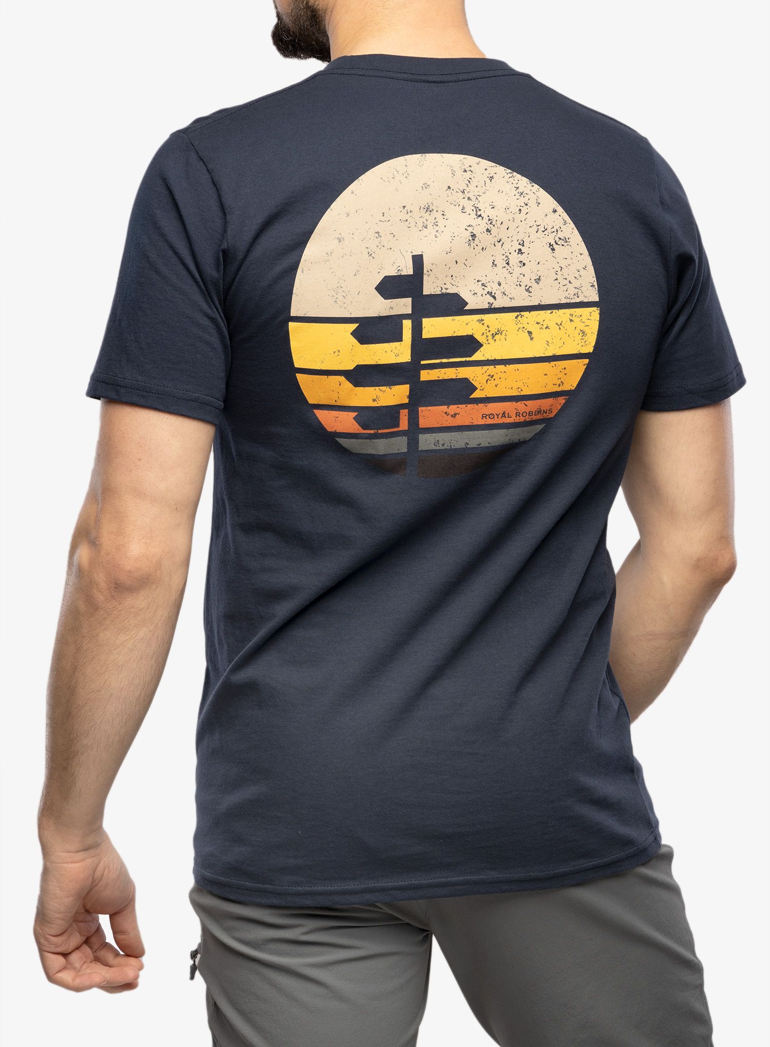 Футболка бавовняна Royal Robbins Sunset Tee s/s - navy