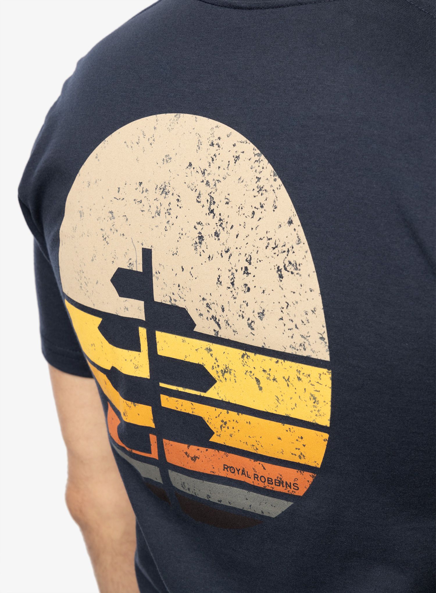 Футболка бавовняна Royal Robbins Sunset Tee s/s - navy