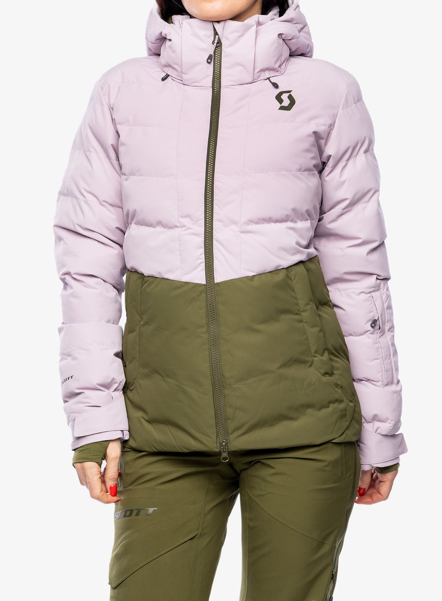 Куртка жіноча SCOTT Jacket W's Ultimate Warm - cloud pink/fir green