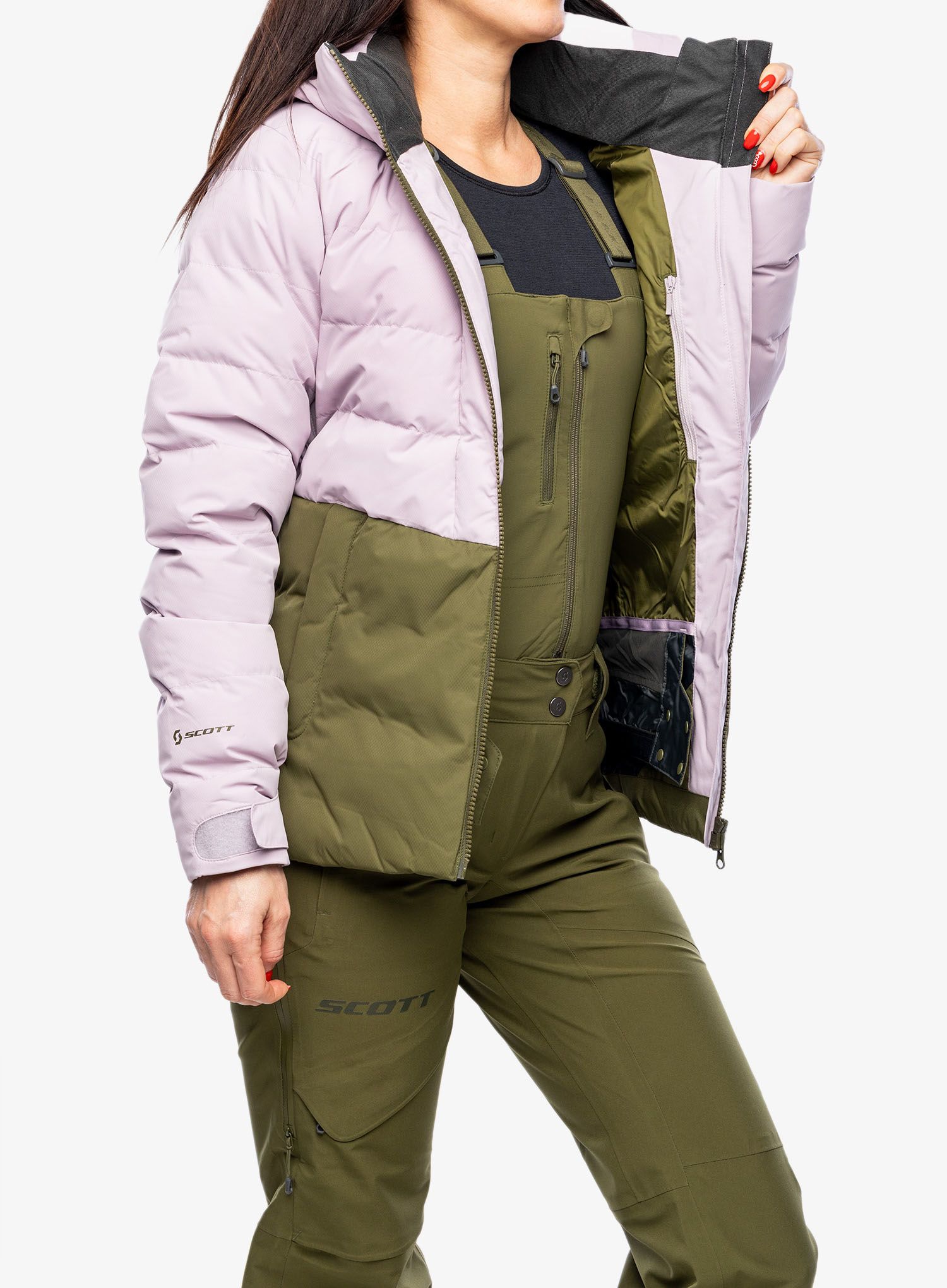 Куртка жіноча SCOTT Jacket W's Ultimate Warm - cloud pink/fir green