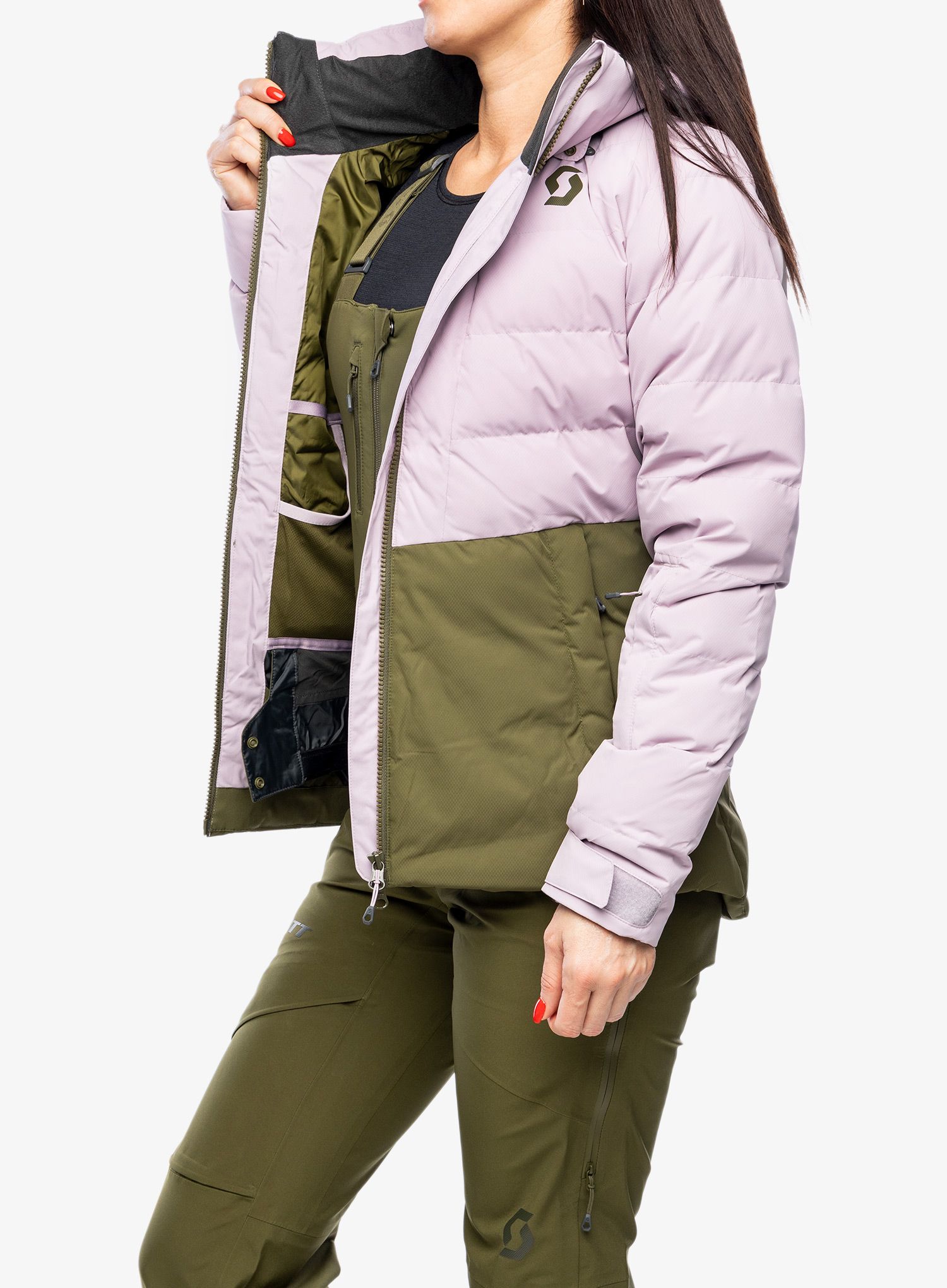 Куртка жіноча SCOTT Jacket W's Ultimate Warm - cloud pink/fir green