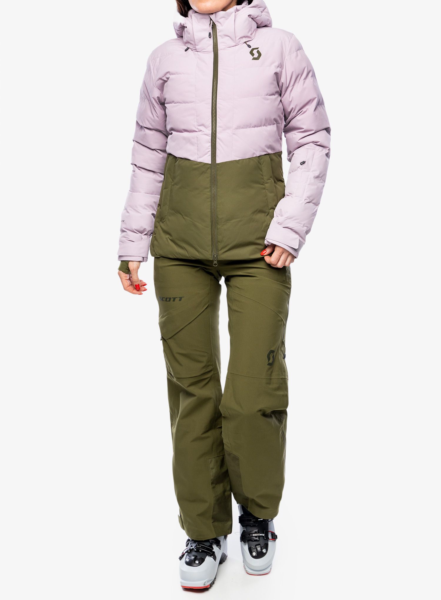 Куртка жіноча SCOTT Jacket W's Ultimate Warm - cloud pink/fir green