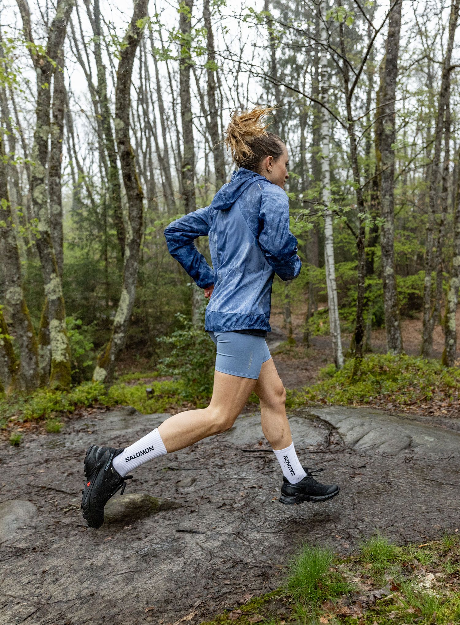 Черевики для трейлу жіночі Salomon Alphacross 5 GTX - black/black/ebon